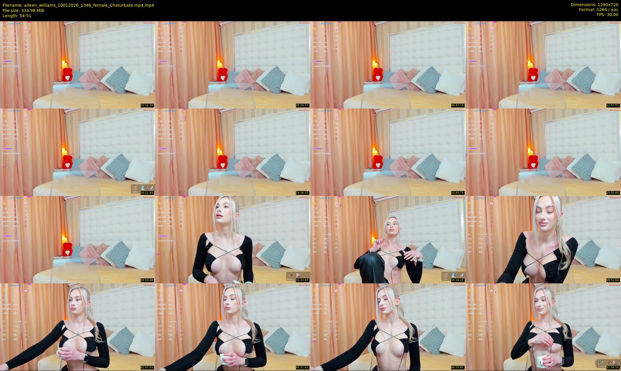 aileen_williams — 55 minute Chaturbate female cam show recording, 720p, Jan 10, 2026