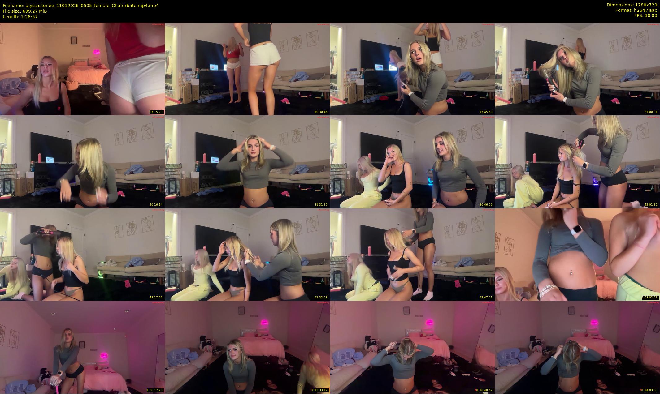 alyssastonee — 89 minute Chaturbate female cam show recording, 720p, Jan 11, 2026