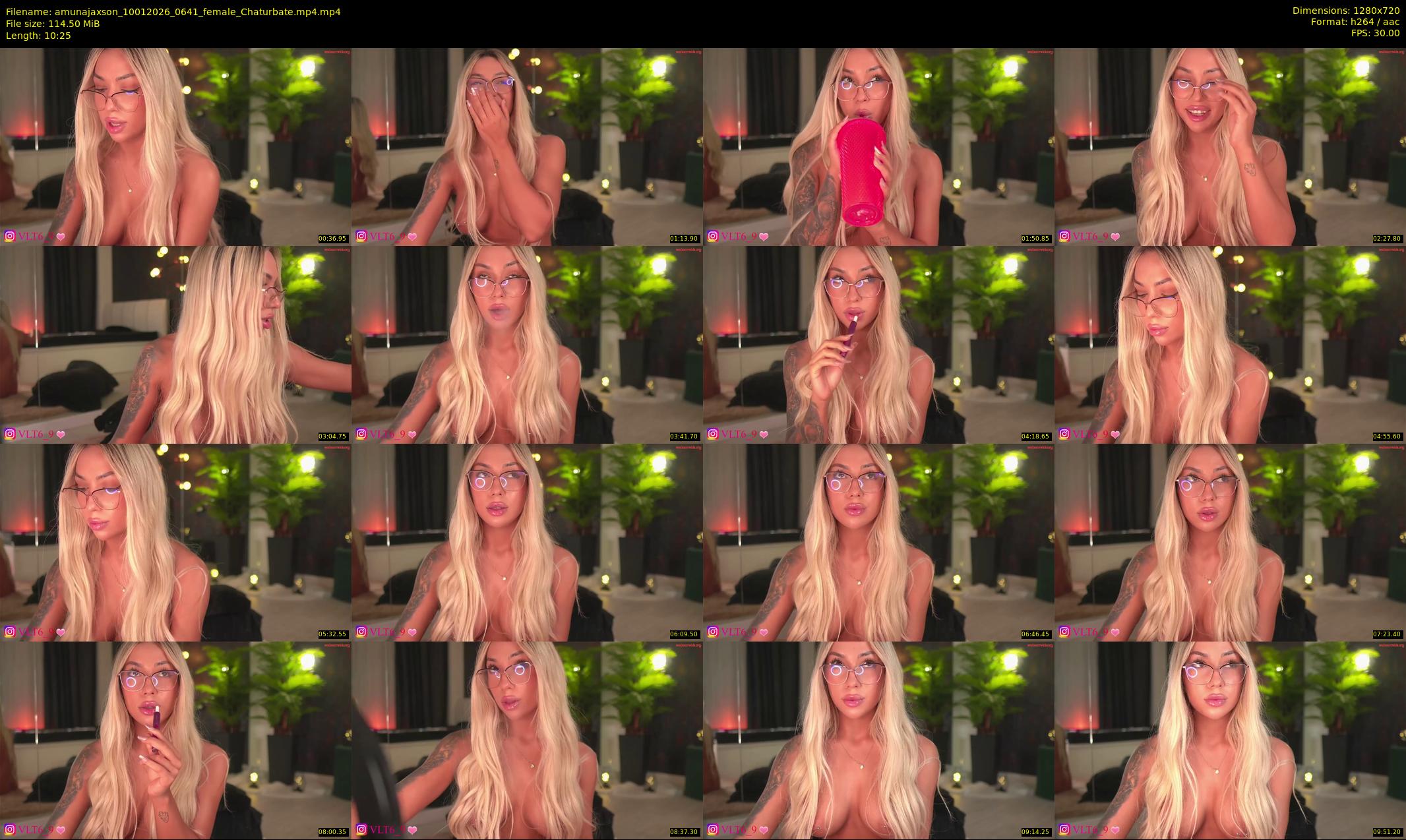 amunajaxson — 11 minute Chaturbate female cam show recording, 720p, Jan 10, 2026