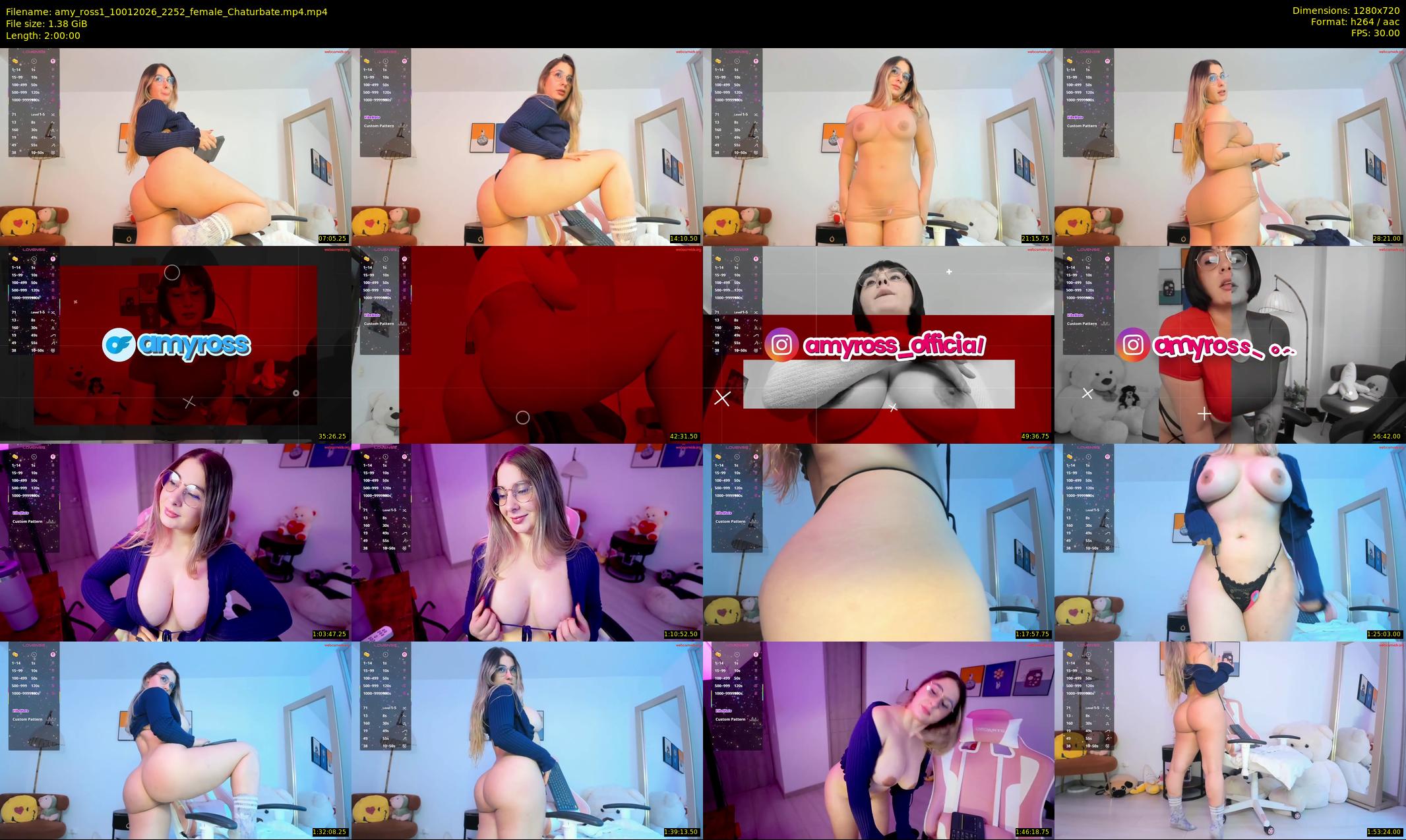 amy_ross1 — 120 minute Chaturbate female cam show recording, 720p, Jan 10, 2026