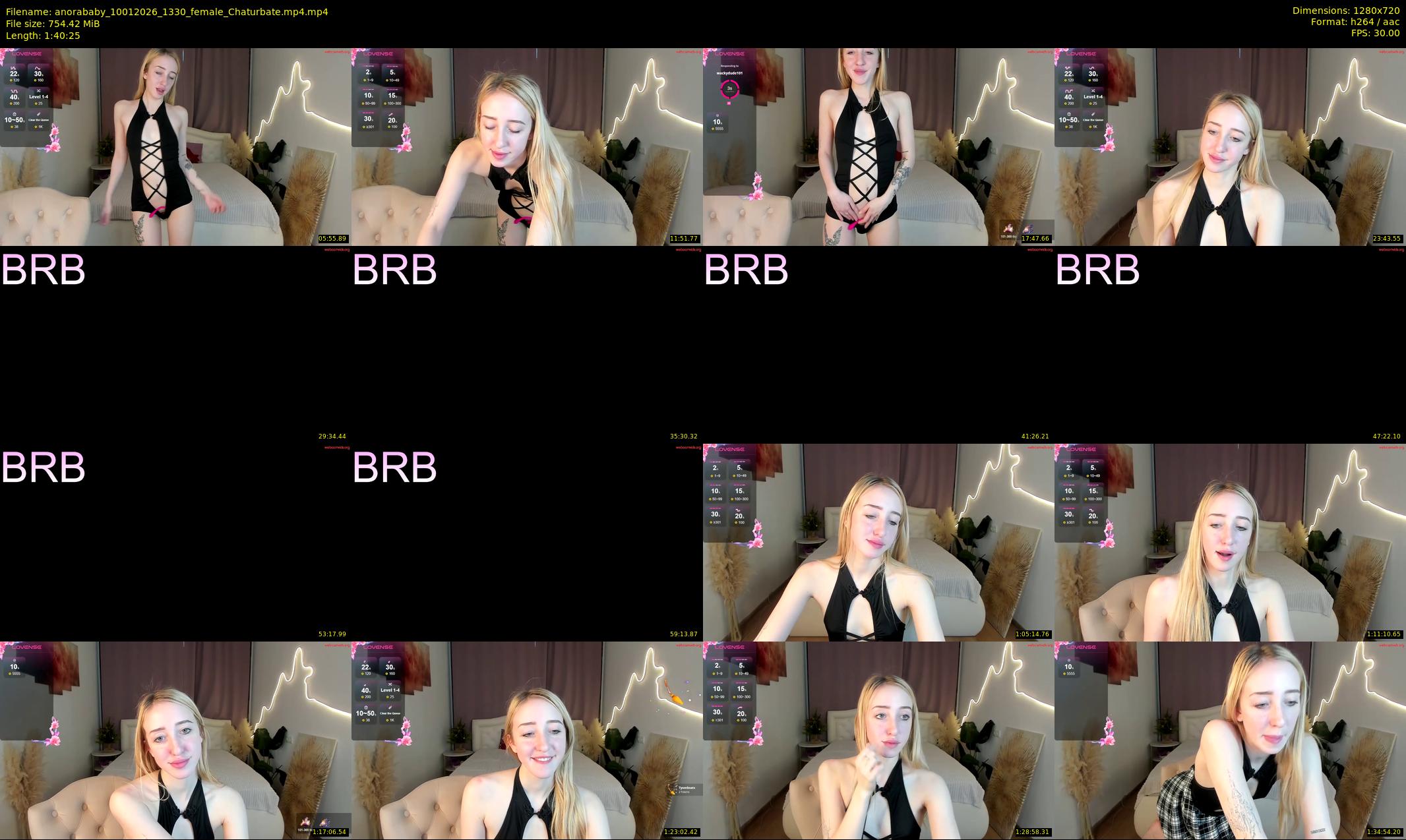 anorababy — 101 minute Chaturbate female cam show recording, 720p, Jan 10, 2026