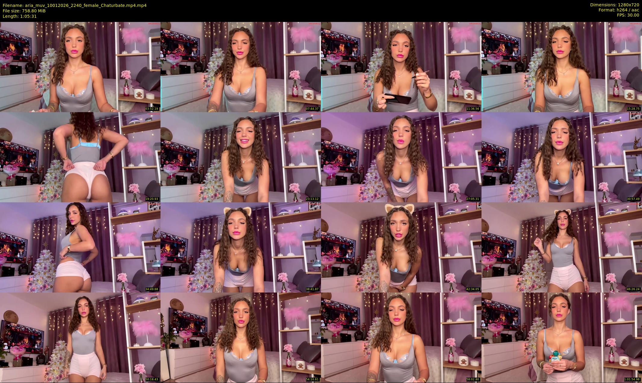 aria_muv — 66 minute Chaturbate female cam show recording, 720p, Jan 10, 2026