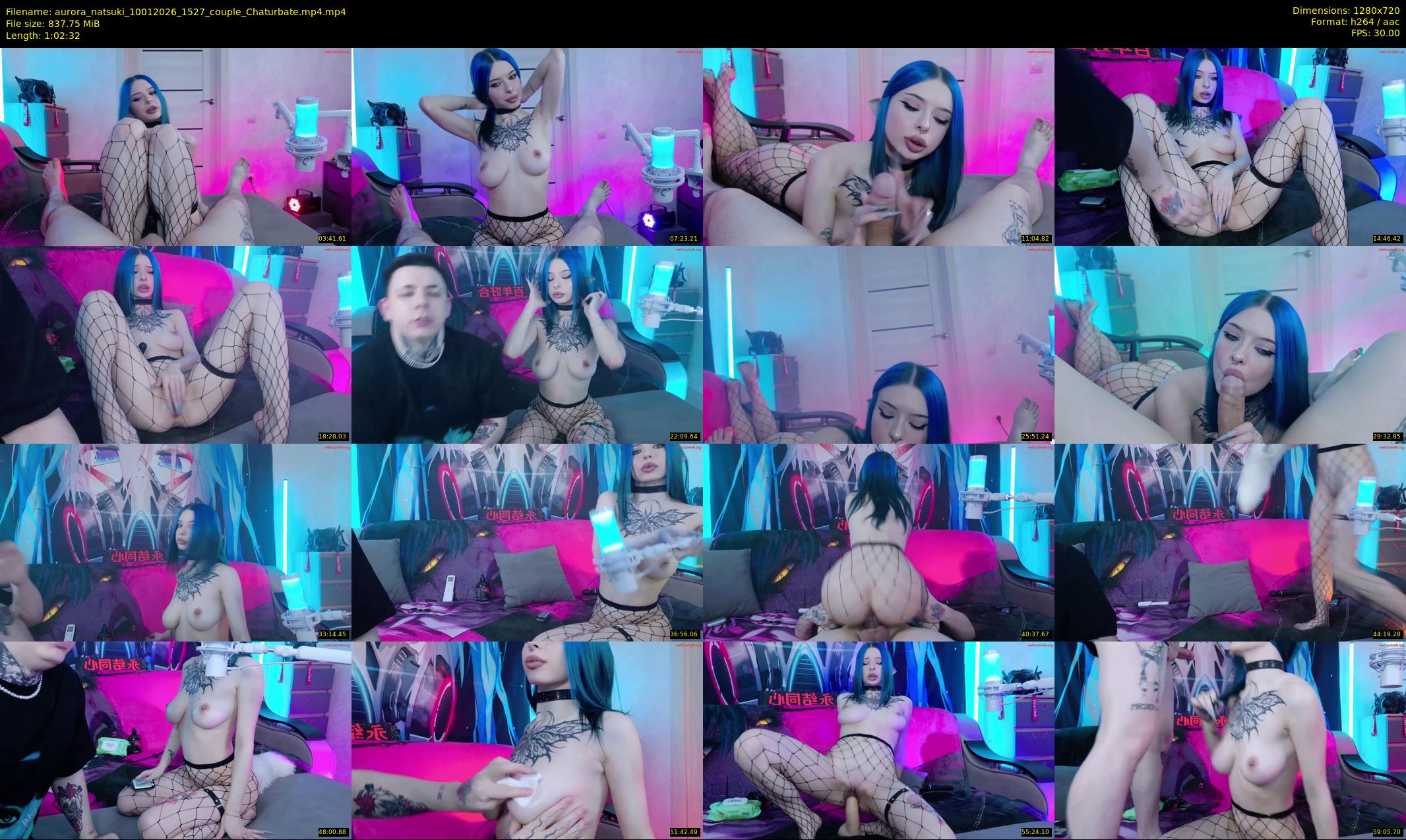 aurora_natsuki — 63 minute Chaturbate couple cam show recording, 720p, Jan 10, 2026