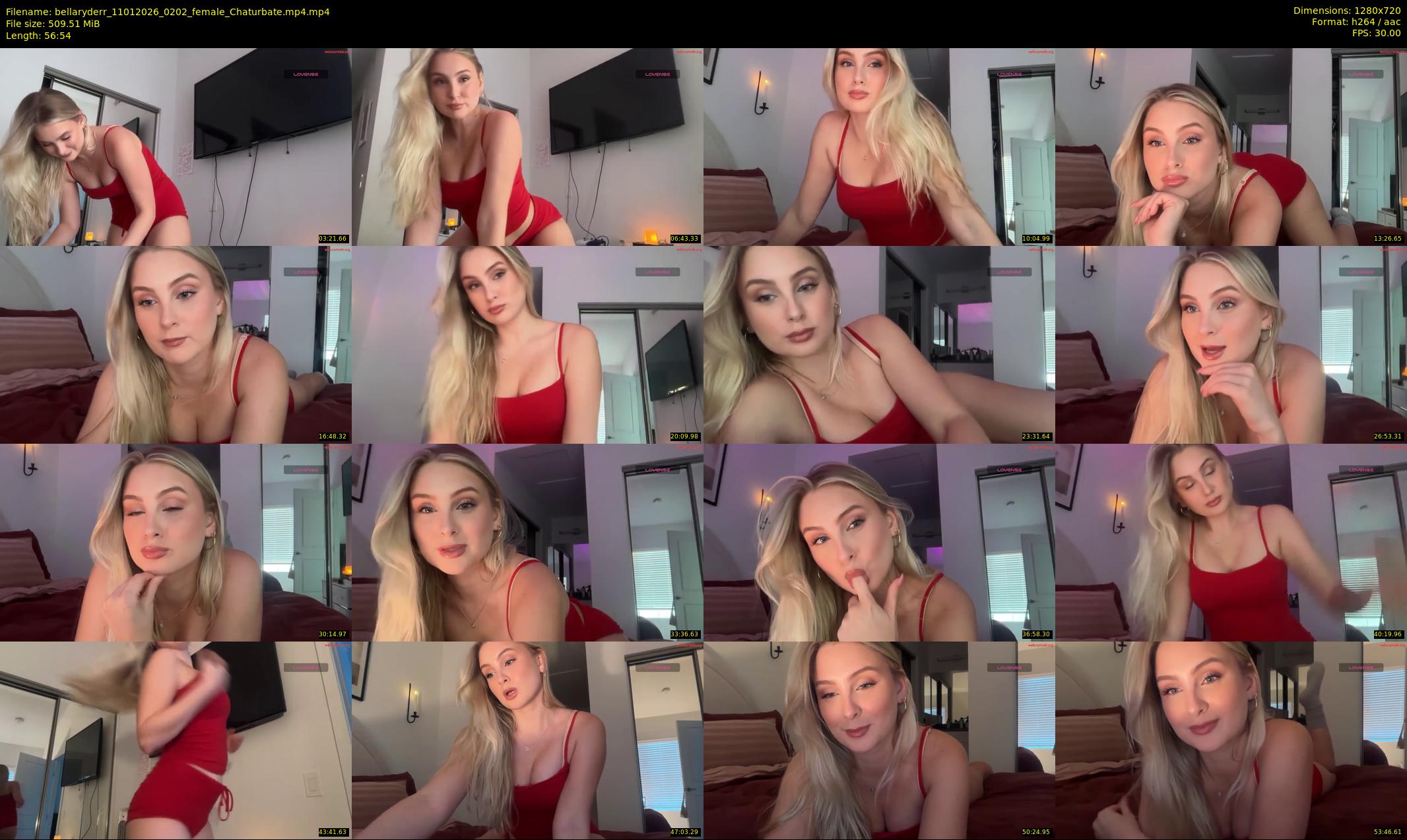 bellaryderr — 57 minute Chaturbate female cam show recording, 720p, Jan 11, 2026