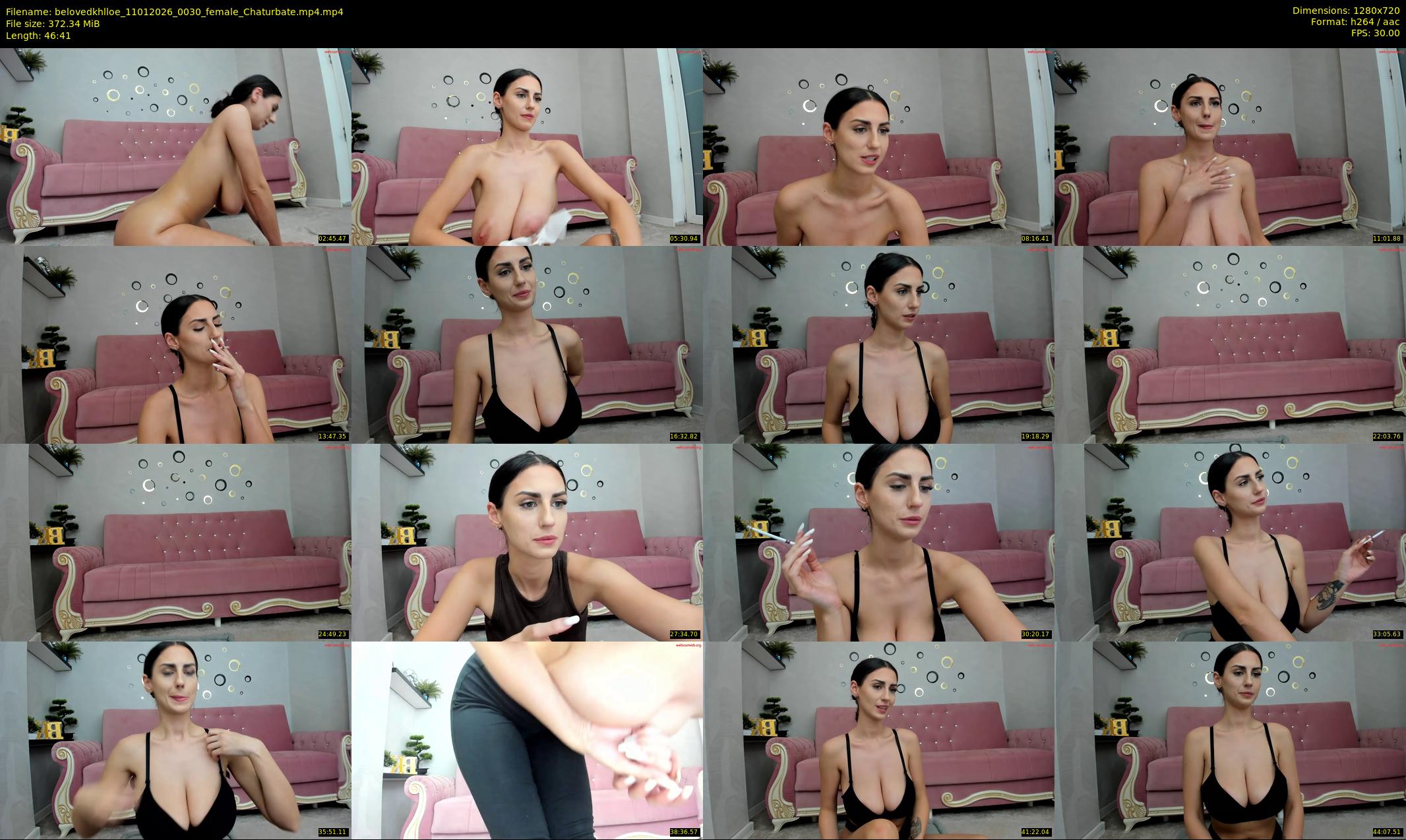 belovedkhlloe — 47 minute Chaturbate female cam show recording, 720p, Jan 11, 2026