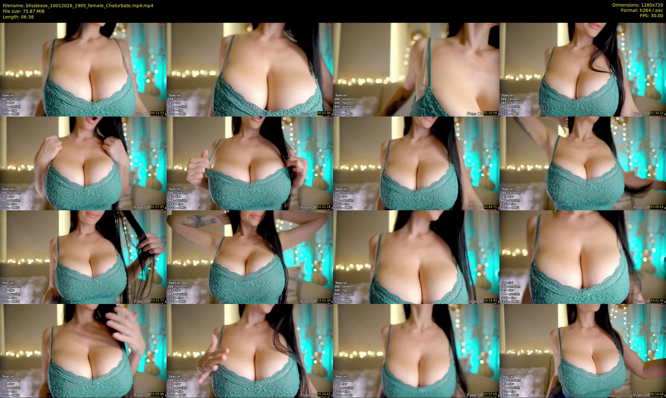 blisstease — 7 minute Chaturbate female cam show recording, 720p, Jan 10, 2026