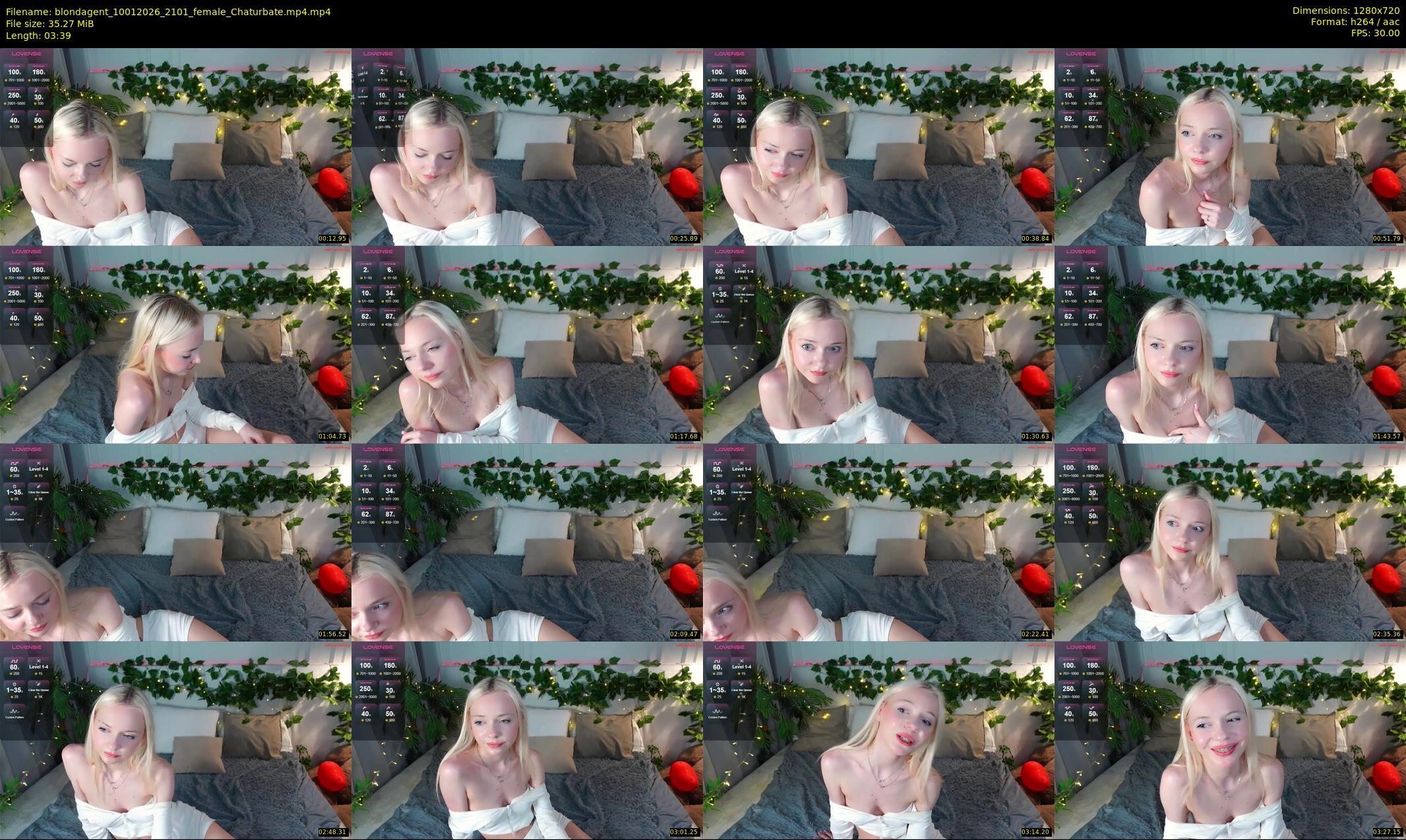 blondagent — 4 minute Chaturbate female cam show recording, 720p, Jan 10, 2026