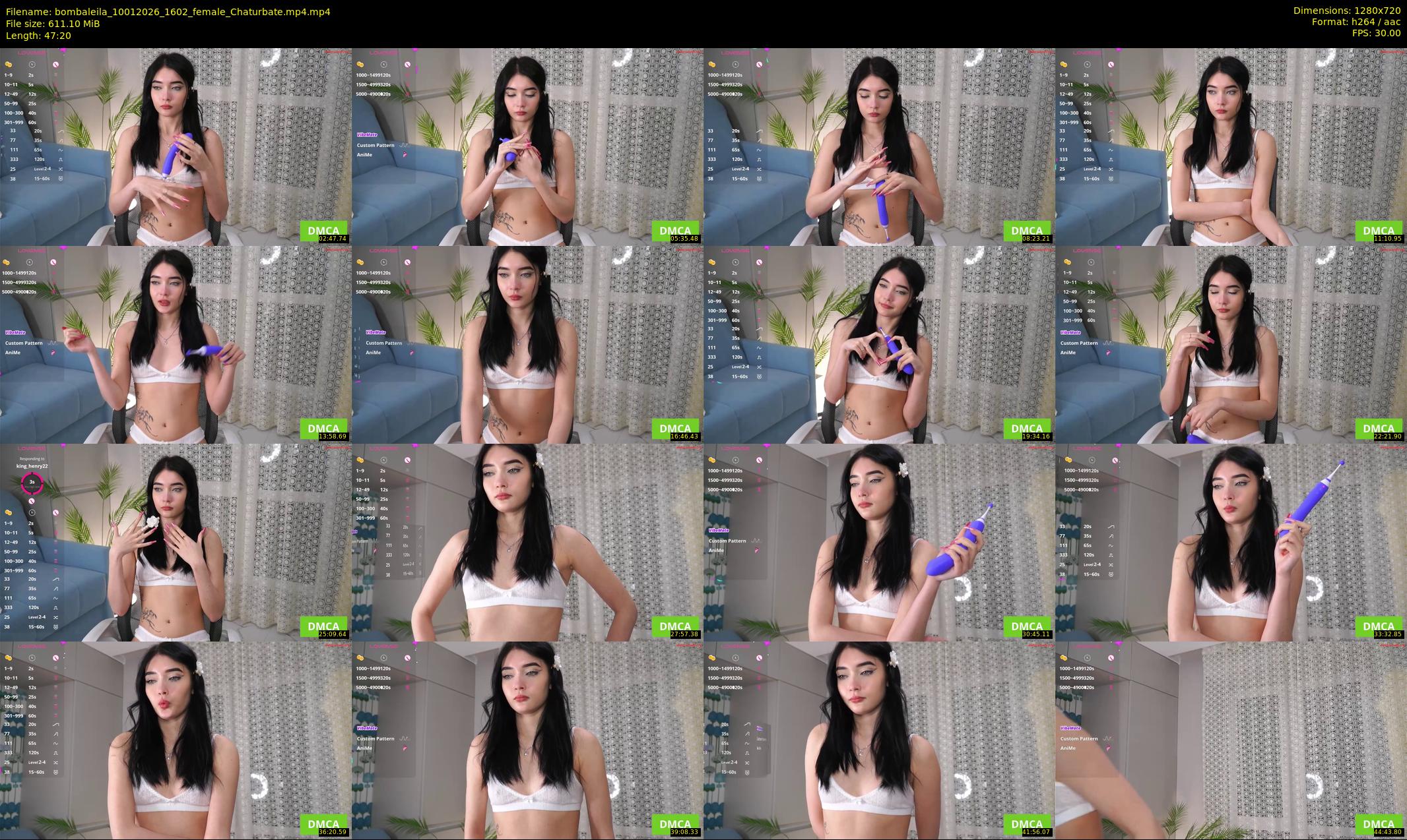 bombaleila — 48 minute Chaturbate female cam show recording, 720p, Jan 10, 2026