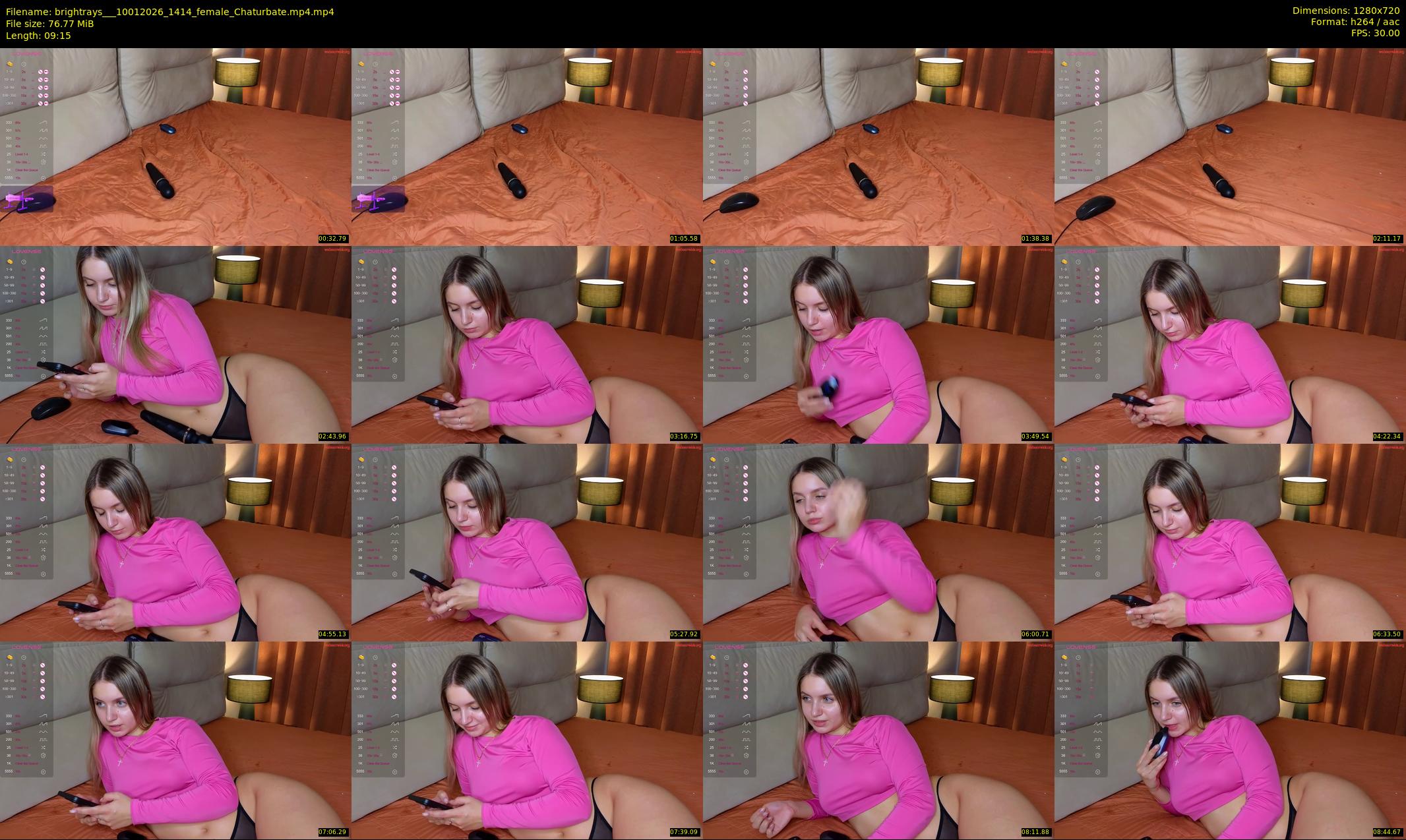 brightrays__ — 10 minute Chaturbate female cam show recording, 720p, Jan 10, 2026