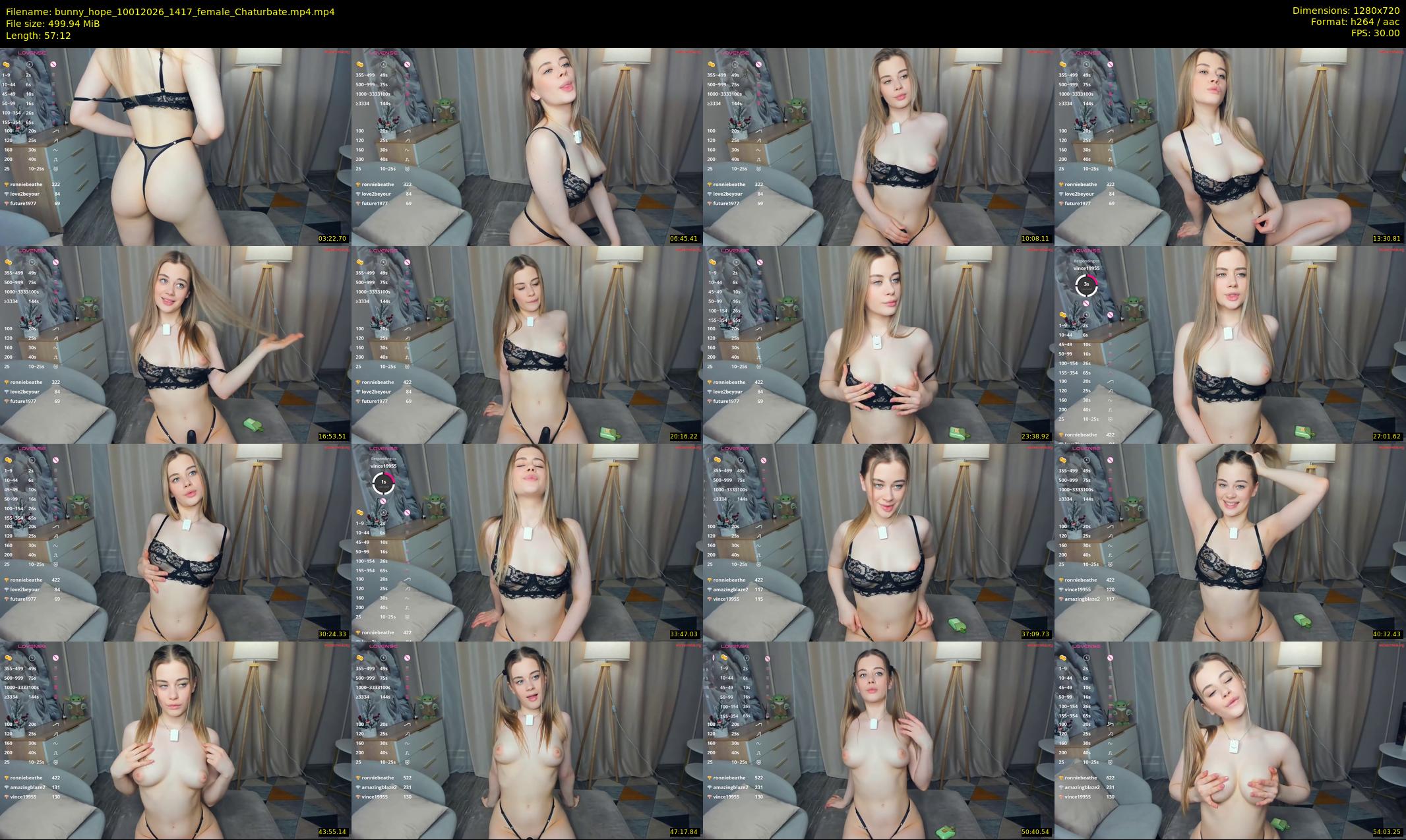 bunny_hope — 58 minute Chaturbate female cam show recording, 720p, Jan 10, 2026