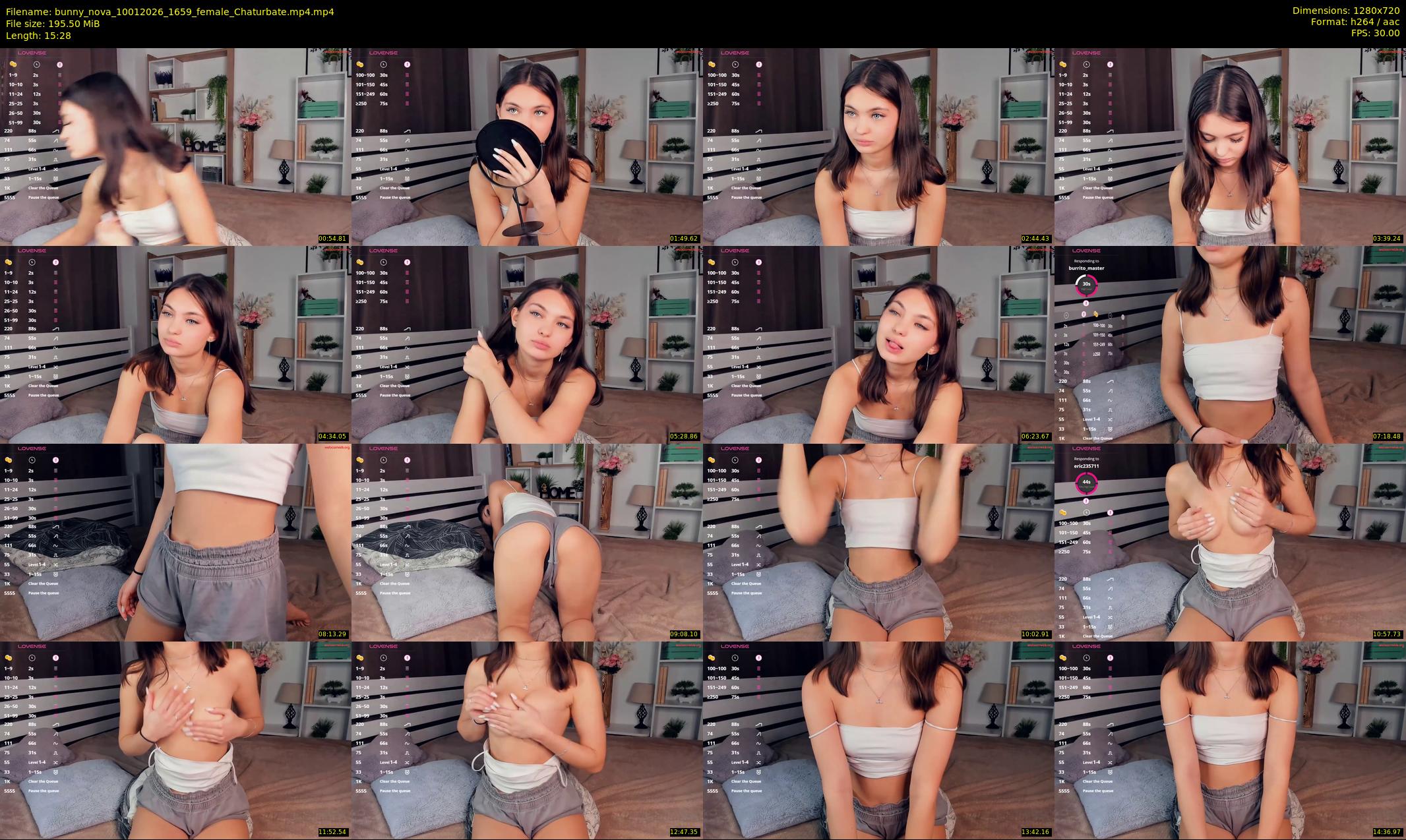 bunny_nova — 16 minute Chaturbate female cam show recording, 720p, Jan 10, 2026