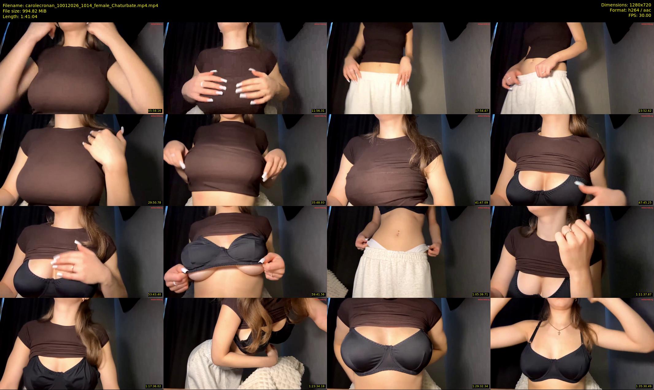 carolecronan — 102 minute Chaturbate female cam show recording, 720p, Jan 10, 2026