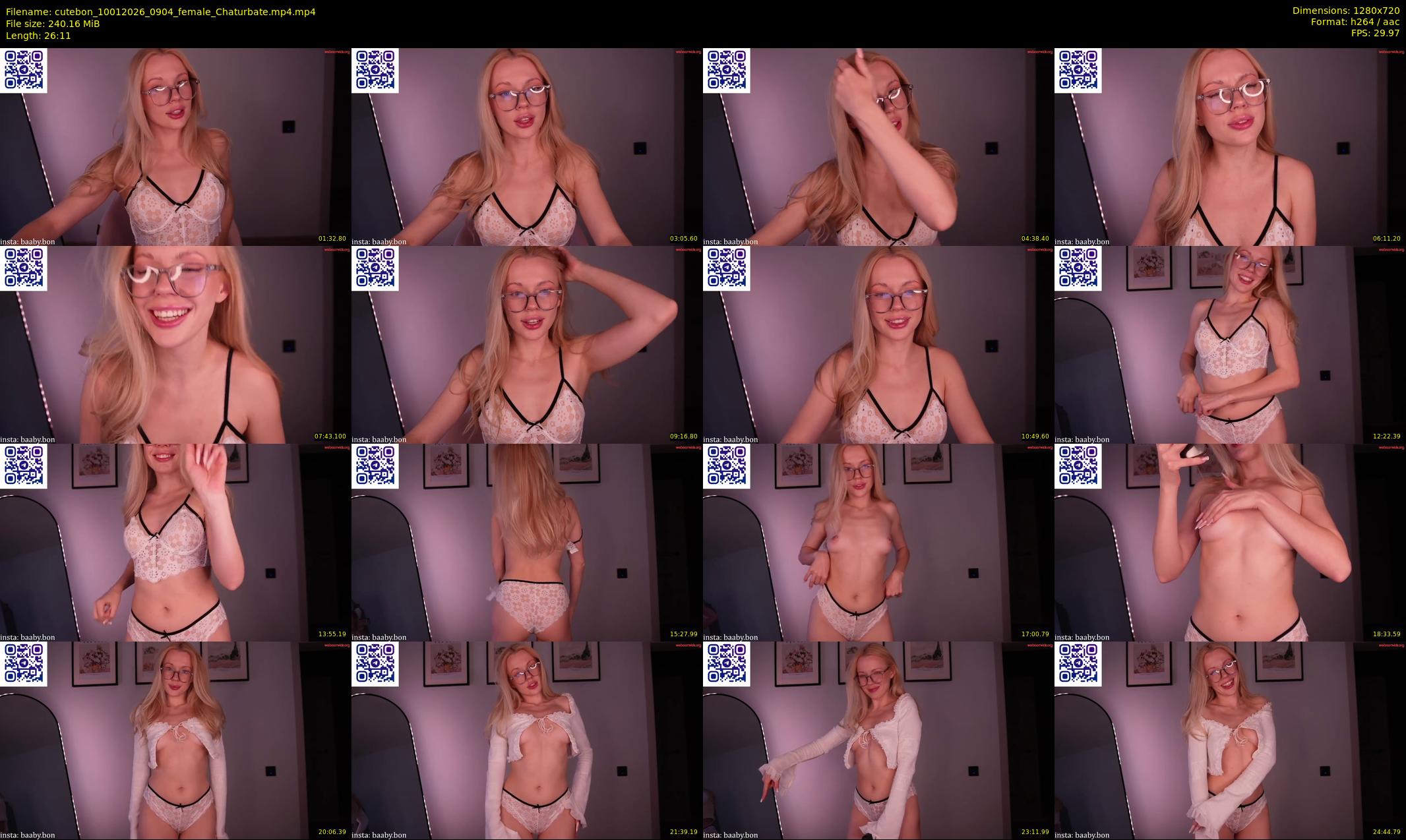 cutebon — 27 minute Chaturbate female cam show recording, 720p, Jan 10, 2026