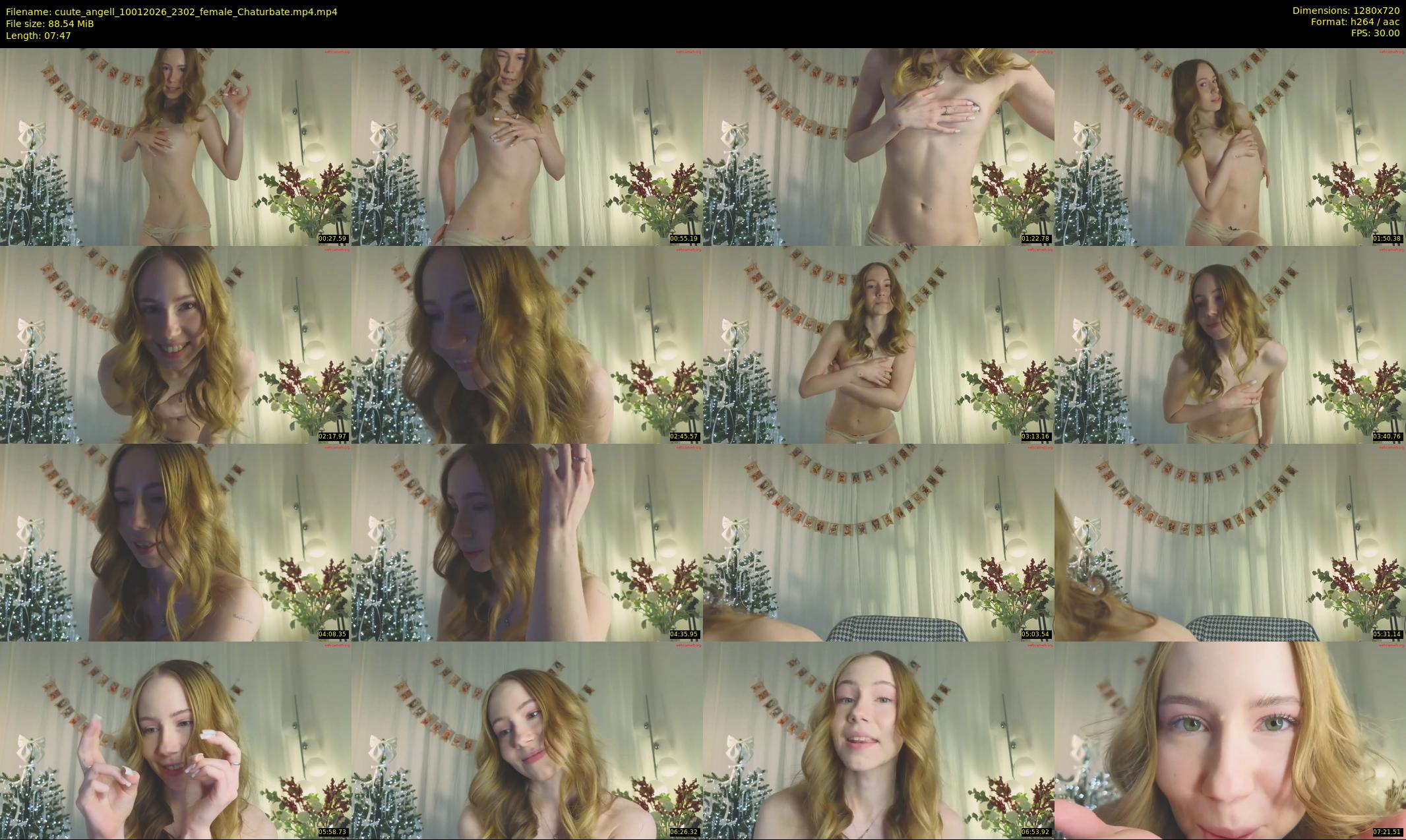 cuute_angell — 8 minute Chaturbate female cam show recording, 720p, Jan 10, 2026