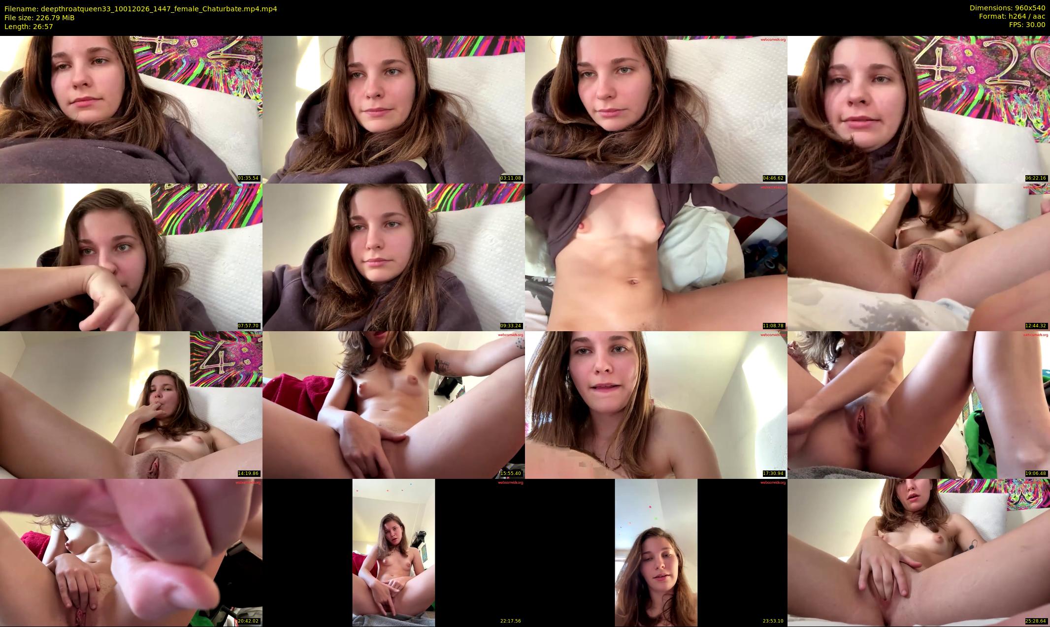 deepthroatqueen33 — 27 minute Chaturbate female cam show recording, 480p, Jan 10, 2026