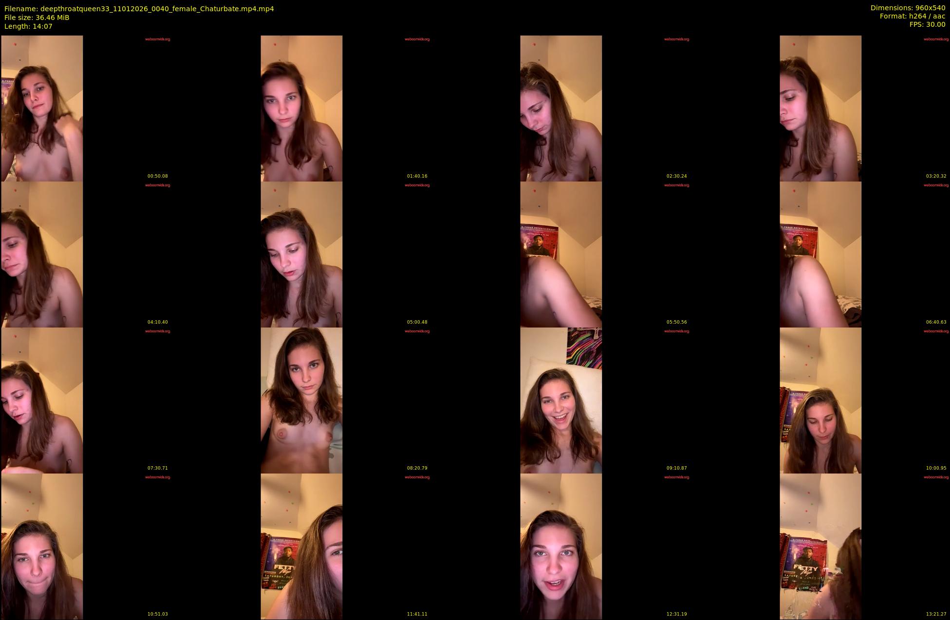 deepthroatqueen33 — 15 minute Chaturbate female cam show recording, 480p, Jan 11, 2026
