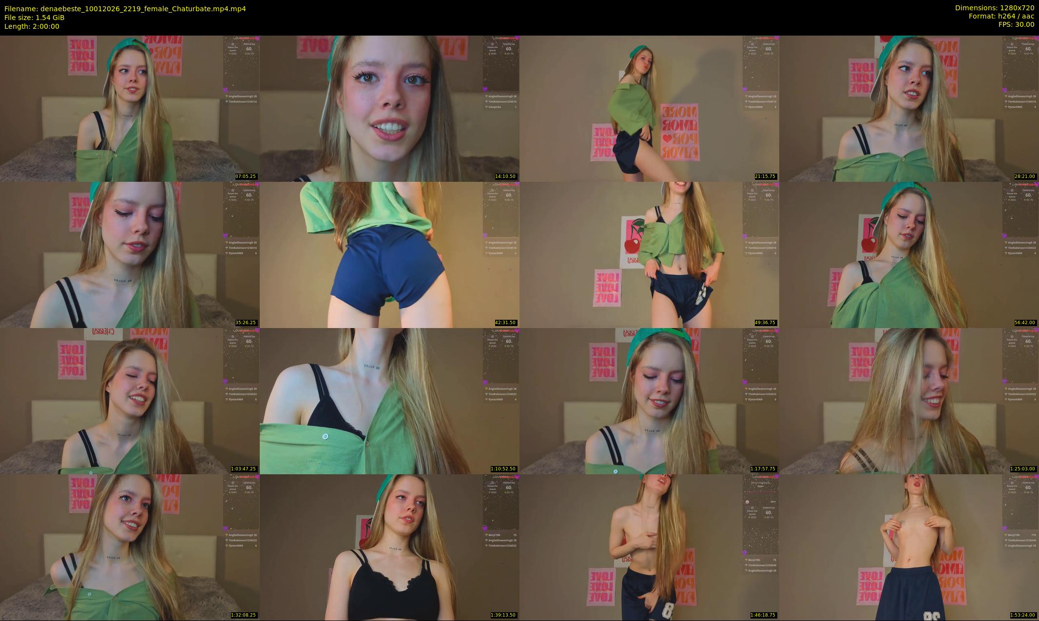 denaebeste — 120 minute Chaturbate female cam show recording, 720p, Jan 10, 2026