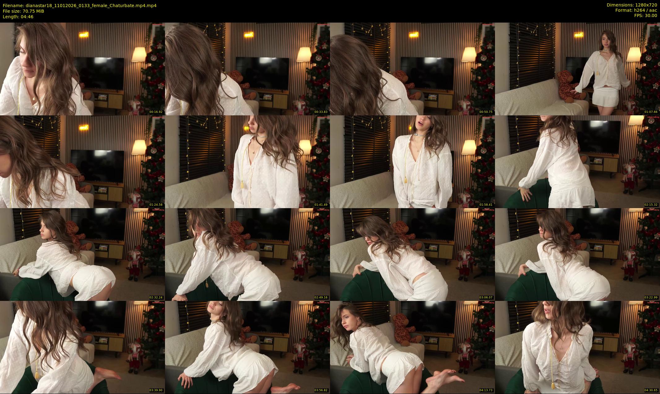 dianastar18 — 5 minute Chaturbate female cam show recording, 720p, Jan 11, 2026