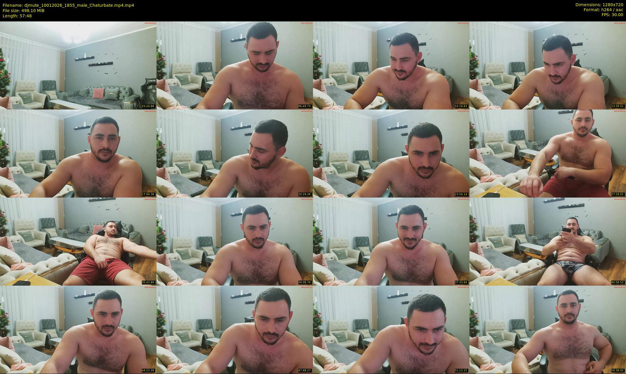 djmute — 58 minute Chaturbate male cam show recording, 720p, Jan 10, 2026
