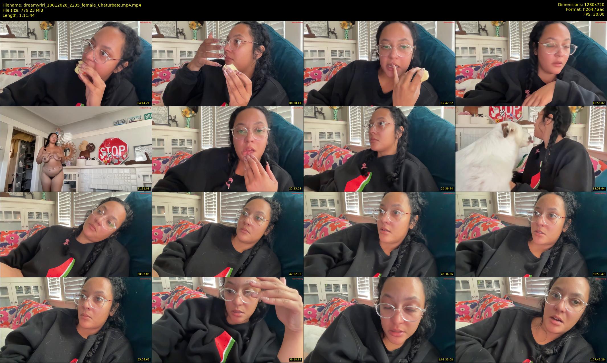 dreamyriri — 72 minute Chaturbate female cam show recording, 720p, Jan 10, 2026