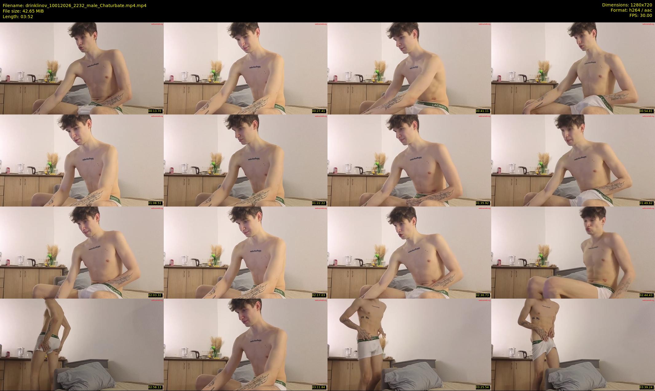drinklinov — 4 minute Chaturbate male cam show recording, 720p, Jan 10, 2026