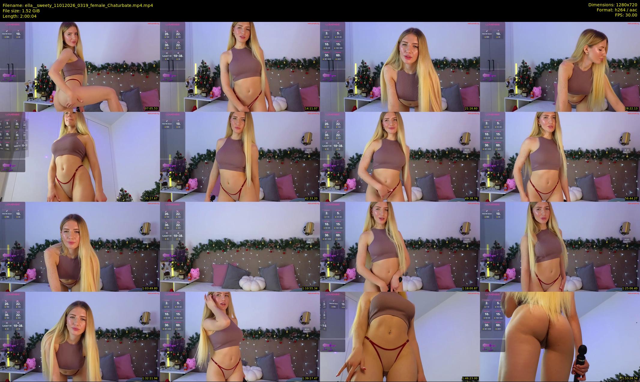 ella__sweety — 121 minute Chaturbate female cam show recording, 720p, Jan 11, 2026