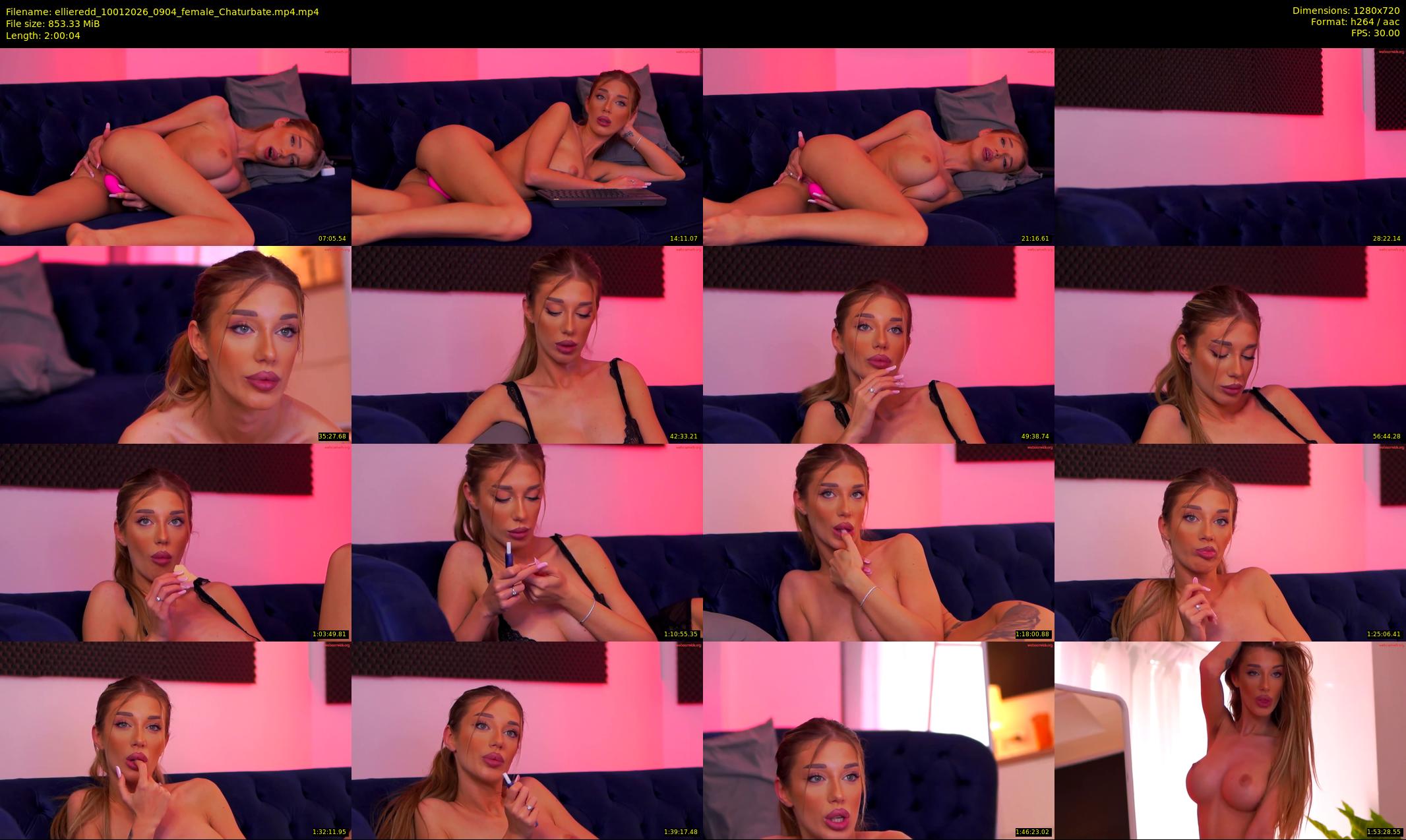 ellieredd — 121 minute Chaturbate female cam show recording, 720p, Jan 10, 2026