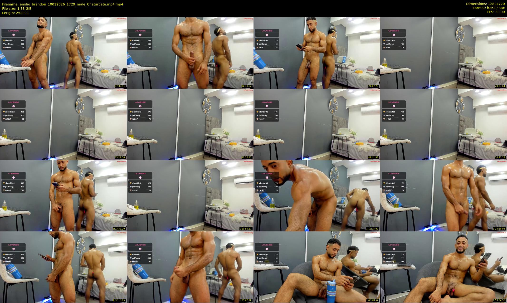 emilio_brandon — 121 minute Chaturbate male cam show recording, 720p, Jan 10, 2026
