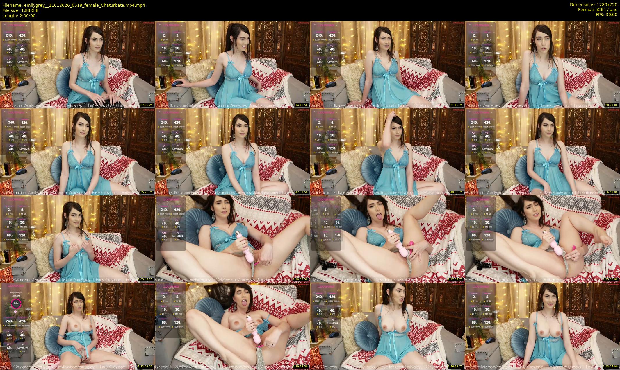 emilygrey_ — 120 minute Chaturbate female cam show recording, 720p, Jan 11, 2026