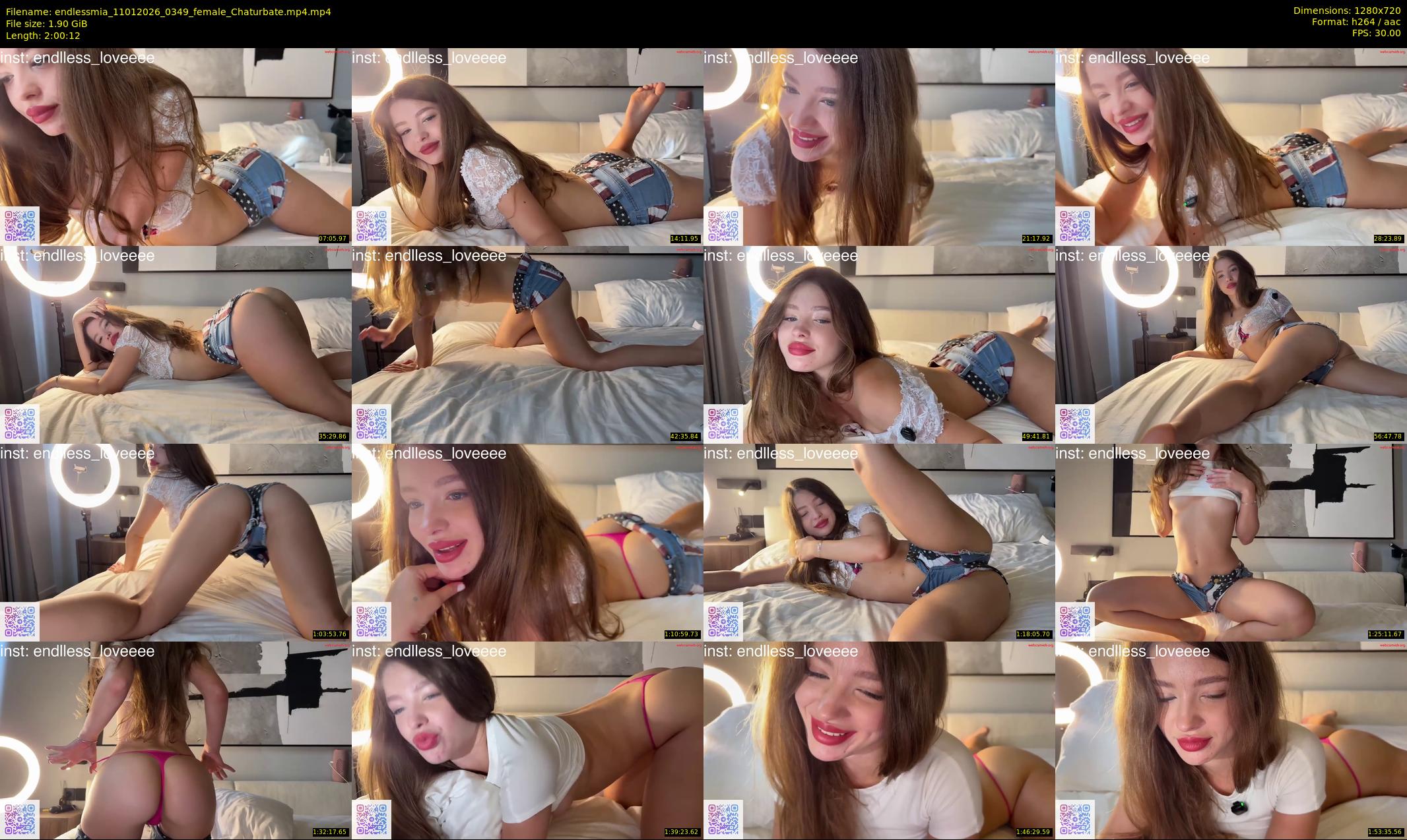 endlessmia — 121 minute Chaturbate female cam show recording, 720p, Jan 11, 2026