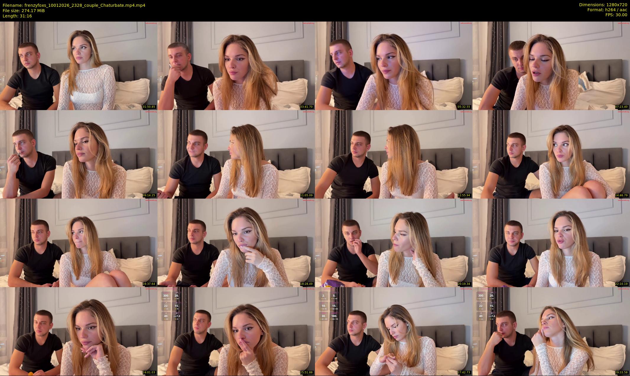 frenzyfoxs — 32 minute Chaturbate couple cam show recording, 720p, Jan 10, 2026