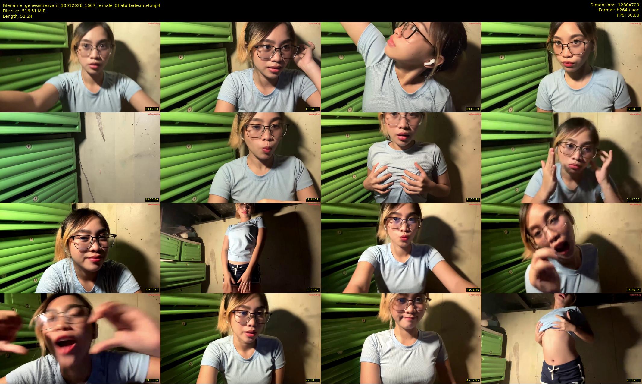 genesistresvant — 52 minute Chaturbate female cam show recording, 720p, Jan 10, 2026
