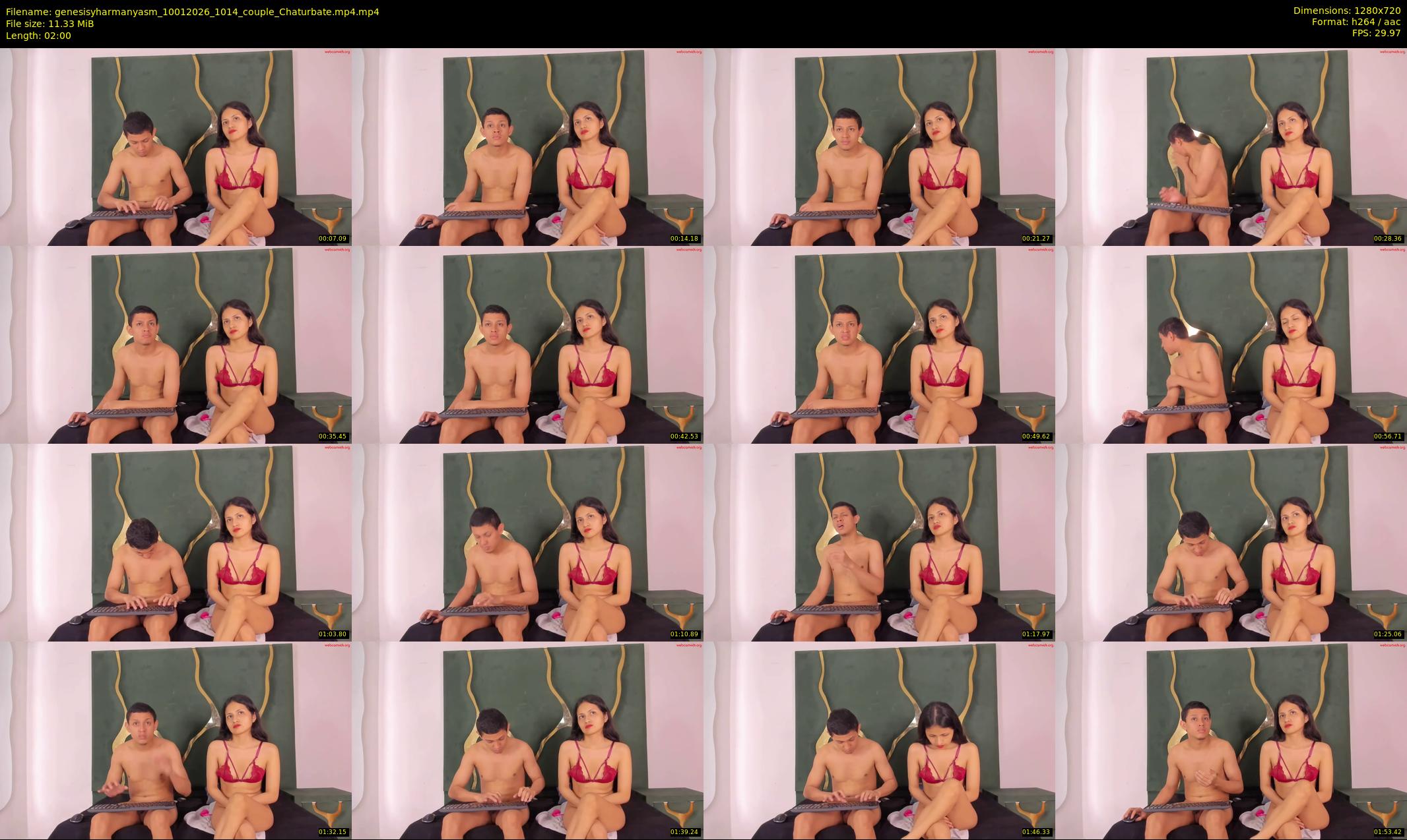genesisyharmanyasm — 2 minute Chaturbate couple cam show recording, 720p, Jan 10, 2026