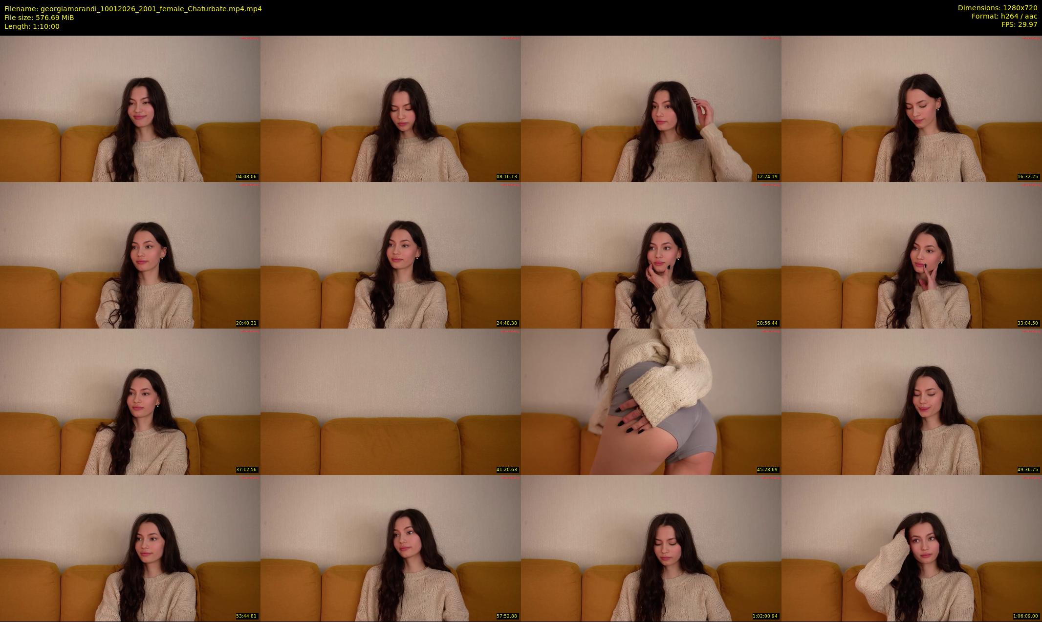 georgiamorandi — 70 minute Chaturbate female cam show recording, 720p, Jan 10, 2026