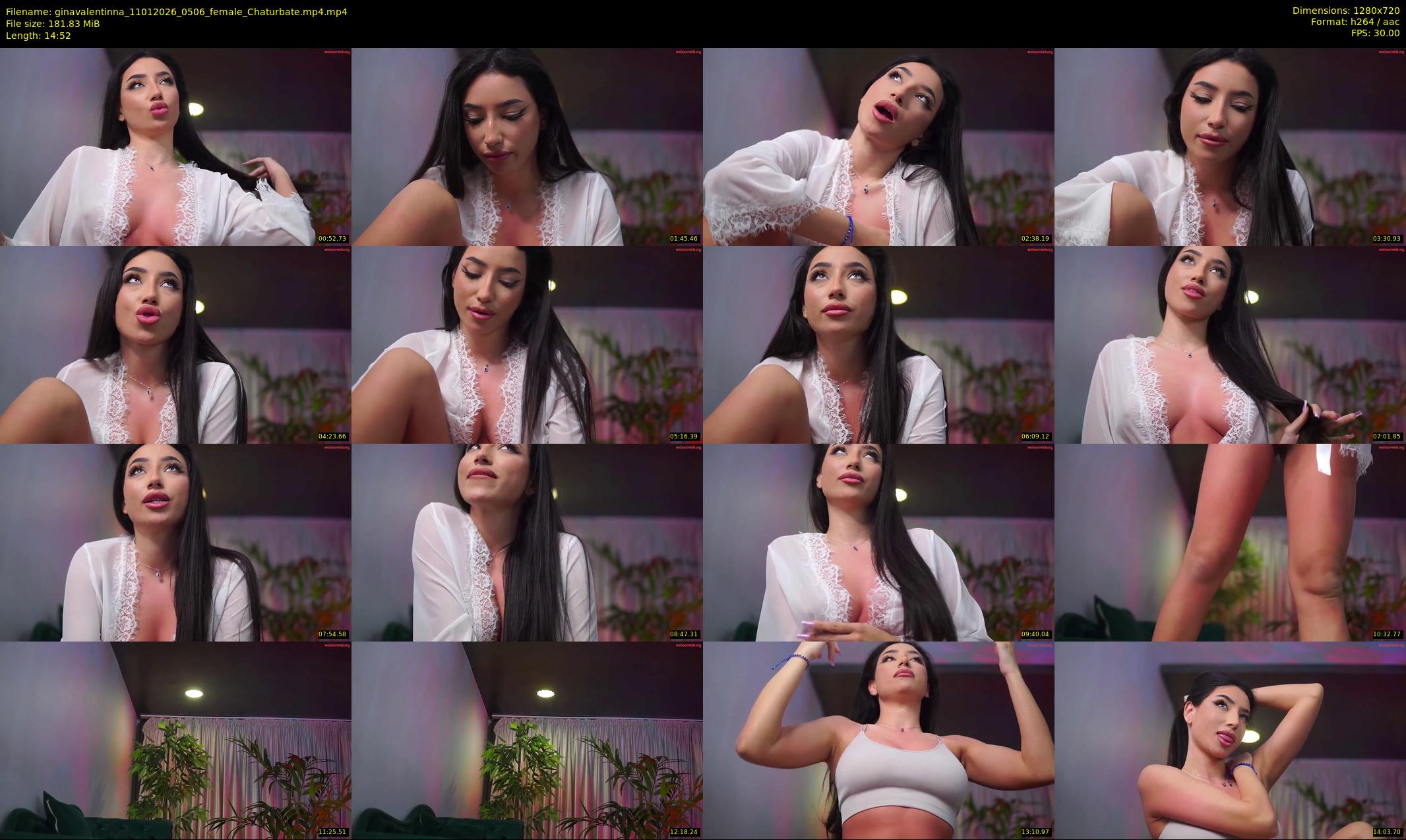 ginavalentinna — 15 minute Chaturbate female cam show recording, 720p, Jan 11, 2026