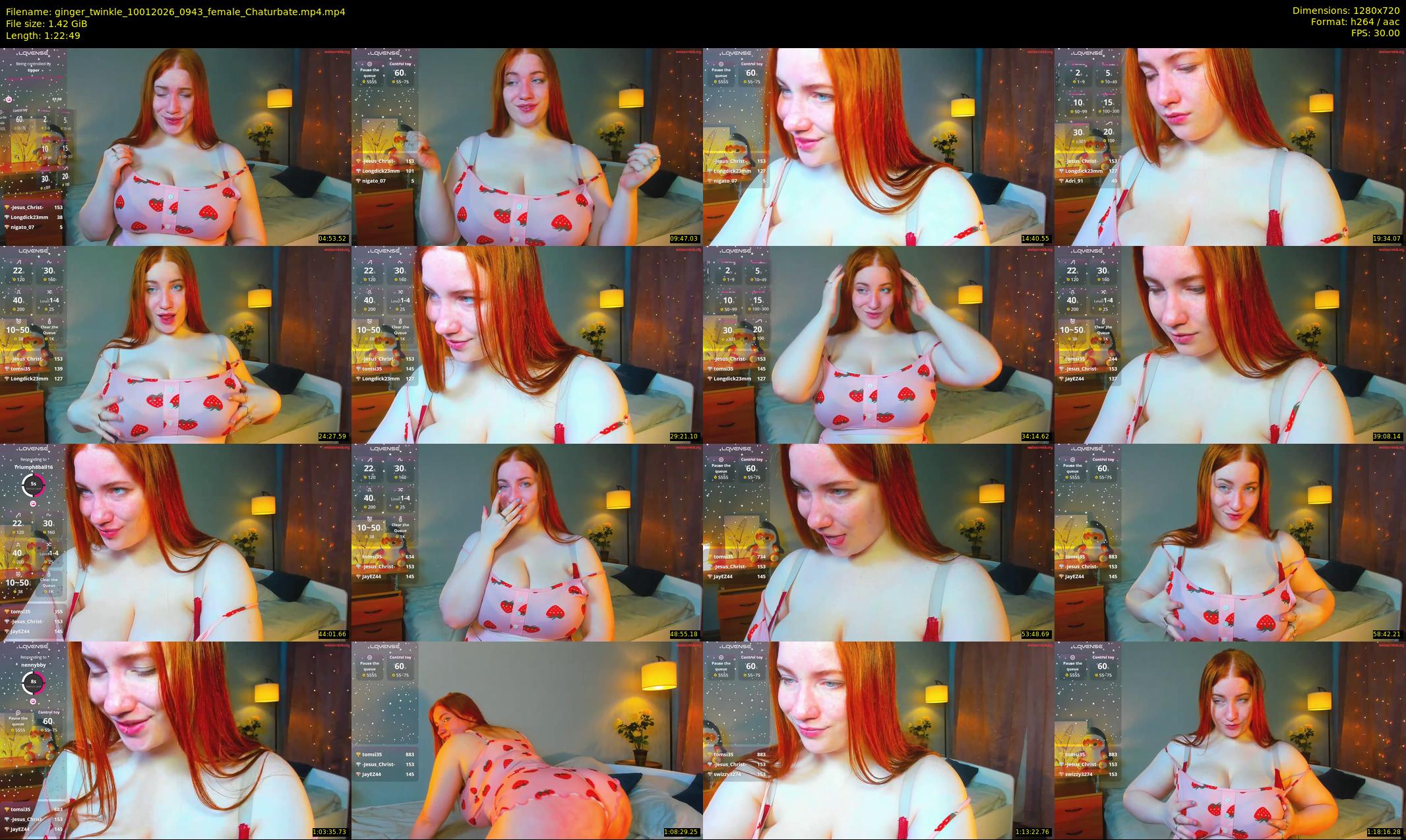 ginger_twinkle — 83 minute Chaturbate female cam show recording, 720p, Jan 10, 2026