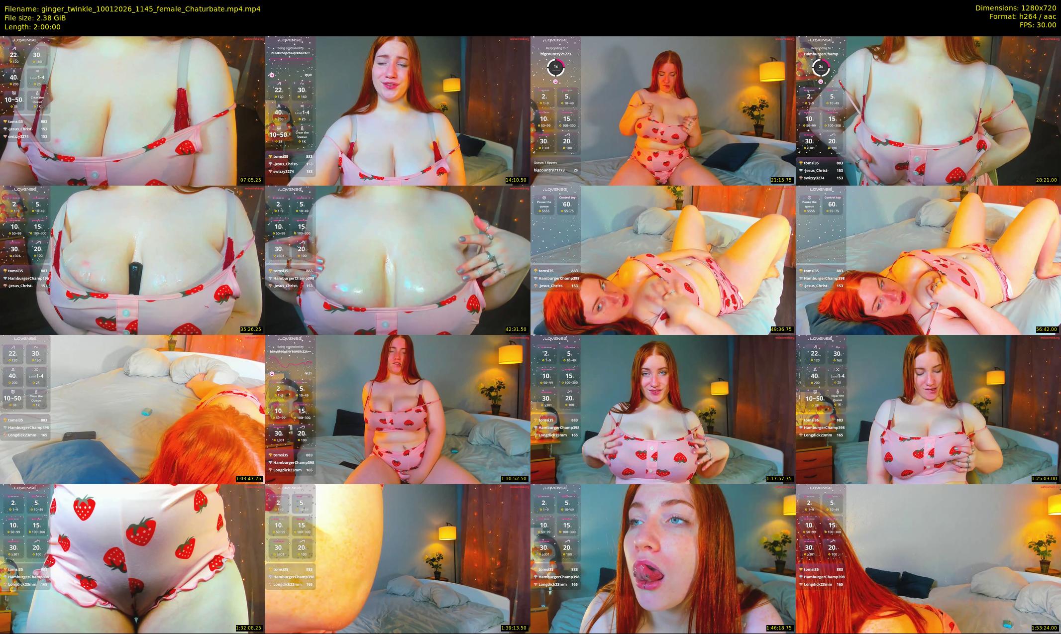 ginger_twinkle — 120 minute Chaturbate female cam show recording, 720p, Jan 10, 2026