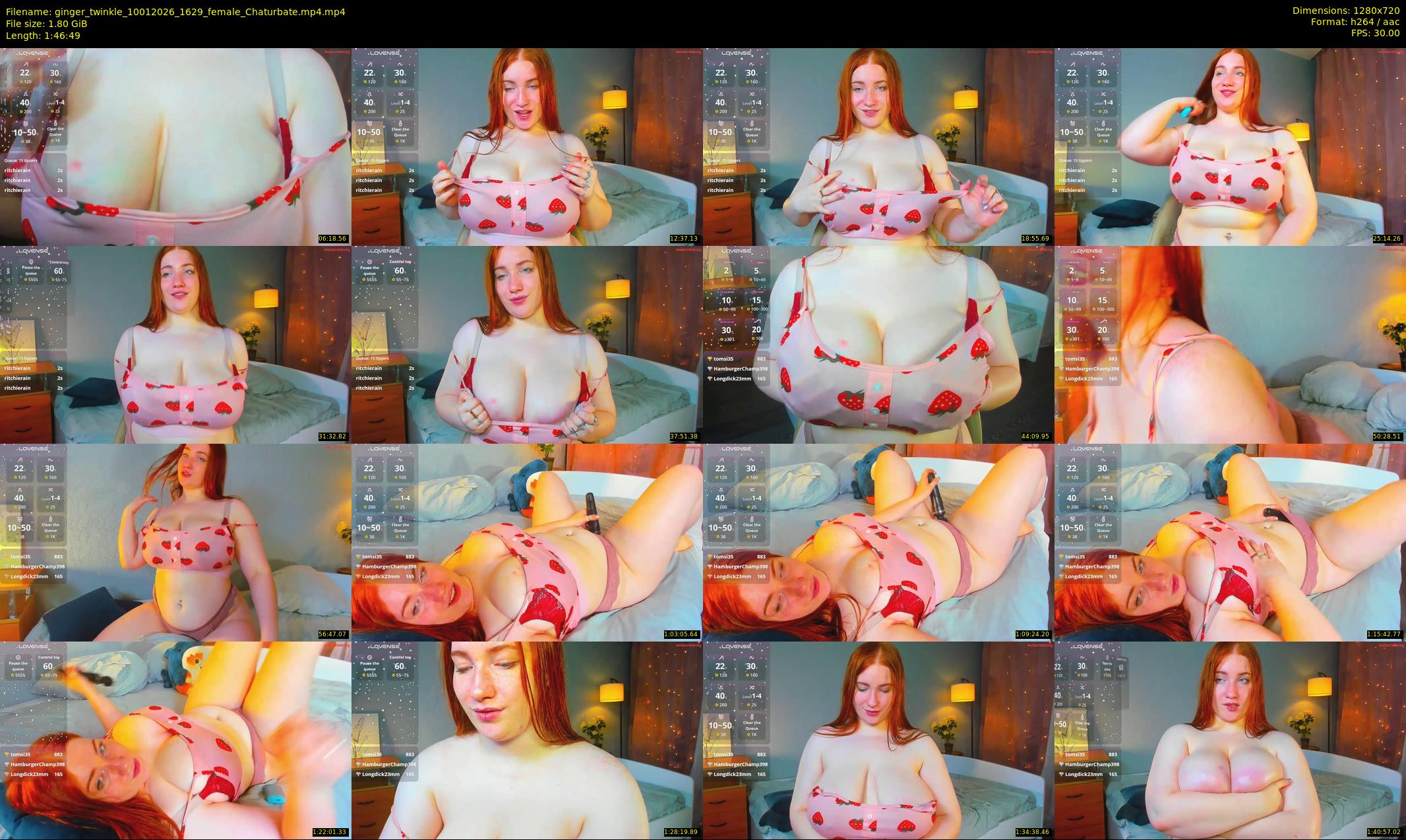 ginger_twinkle — 107 minute Chaturbate female cam show recording, 720p, Jan 10, 2026