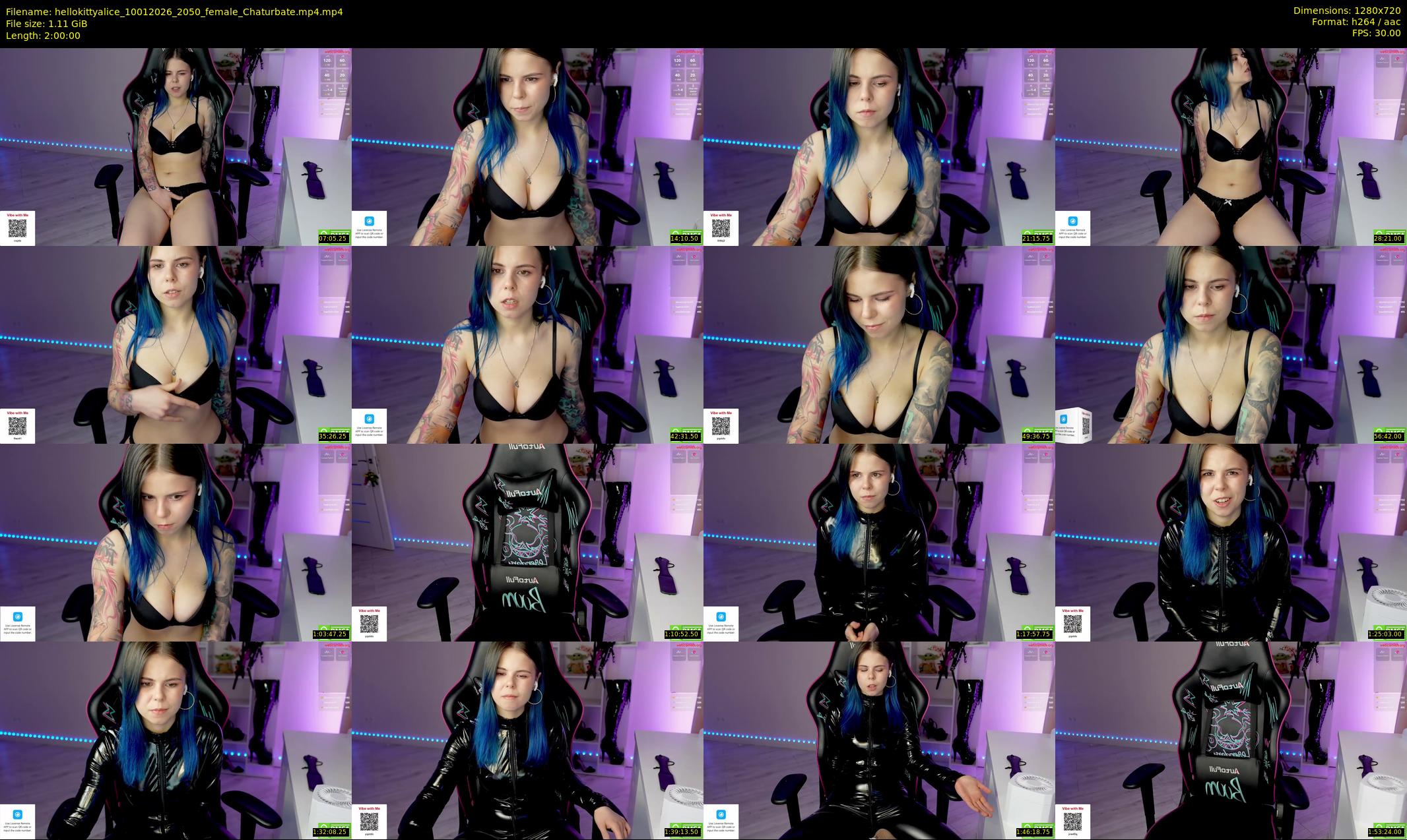 hellokittyalice — 120 minute Chaturbate female cam show recording, 720p, Jan 10, 2026
