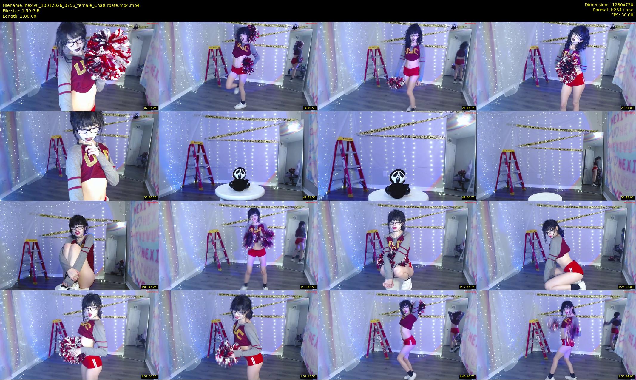 hexivu — 120 minute Chaturbate female cam show recording, 720p, Jan 10, 2026