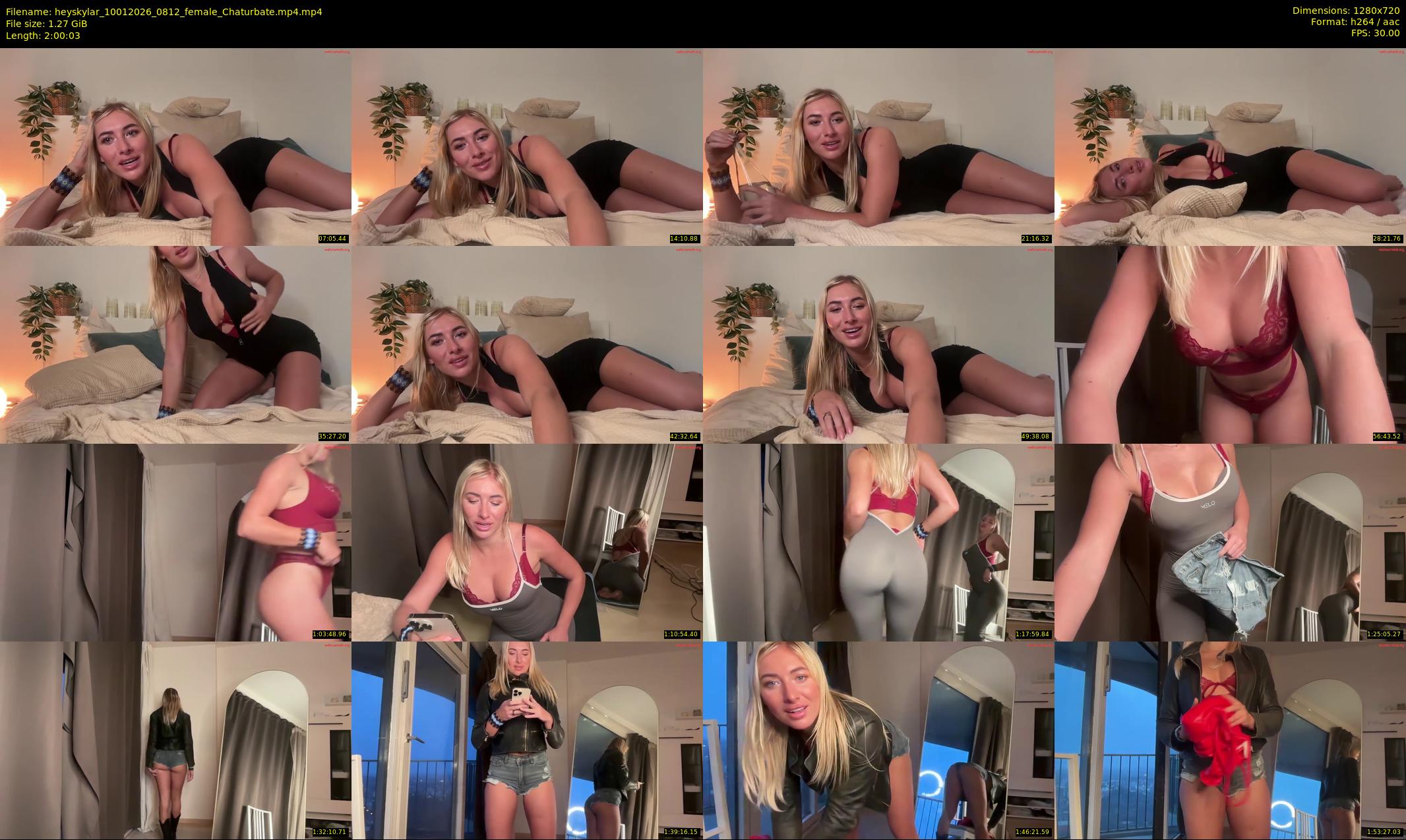 heyskylar — 121 minute Chaturbate female cam show recording, 720p, Jan 10, 2026