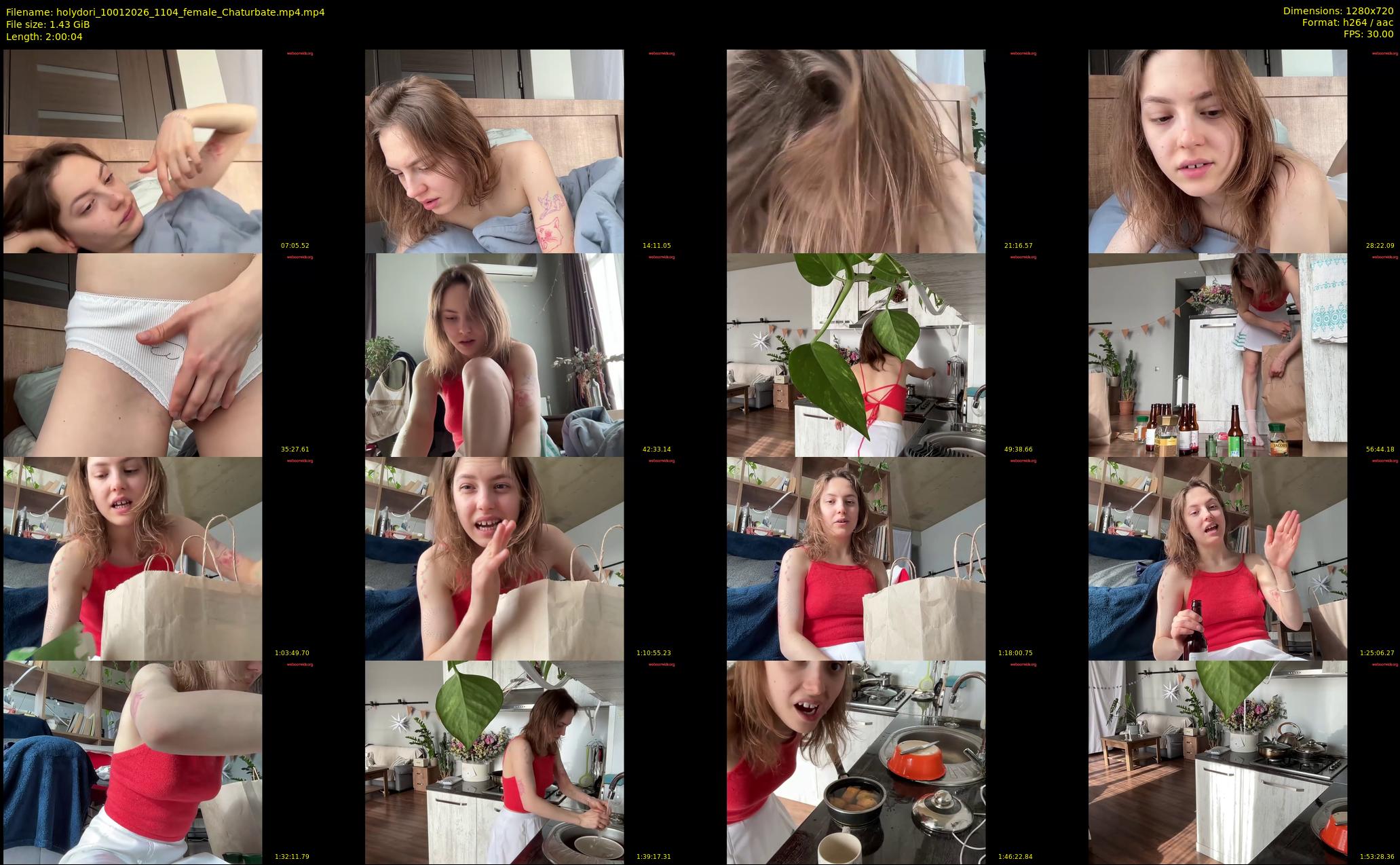 holydori — 121 minute Chaturbate female cam show recording, 720p, Jan 10, 2026