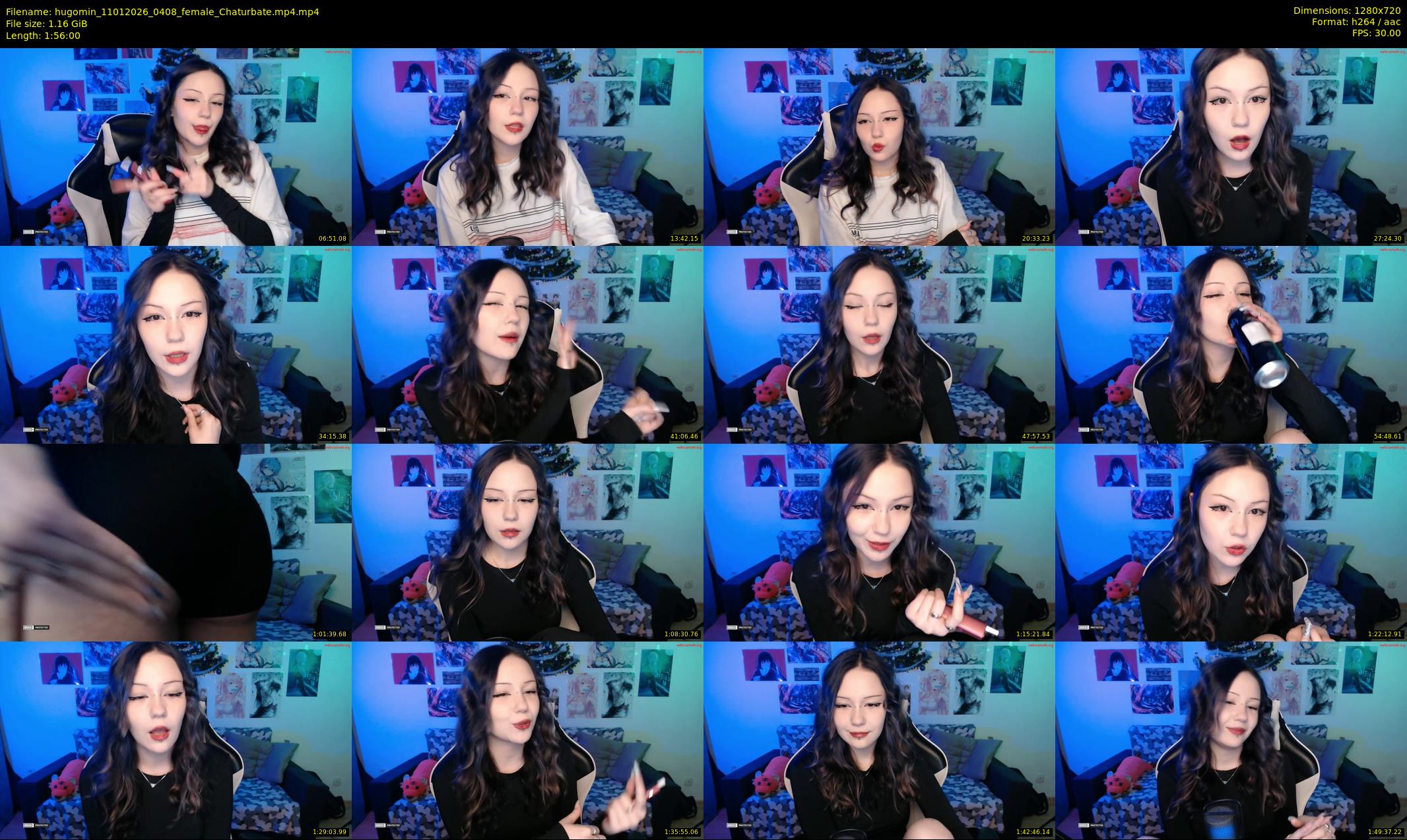 hugomin — 116 minute Chaturbate female cam show recording, 720p, Jan 11, 2026