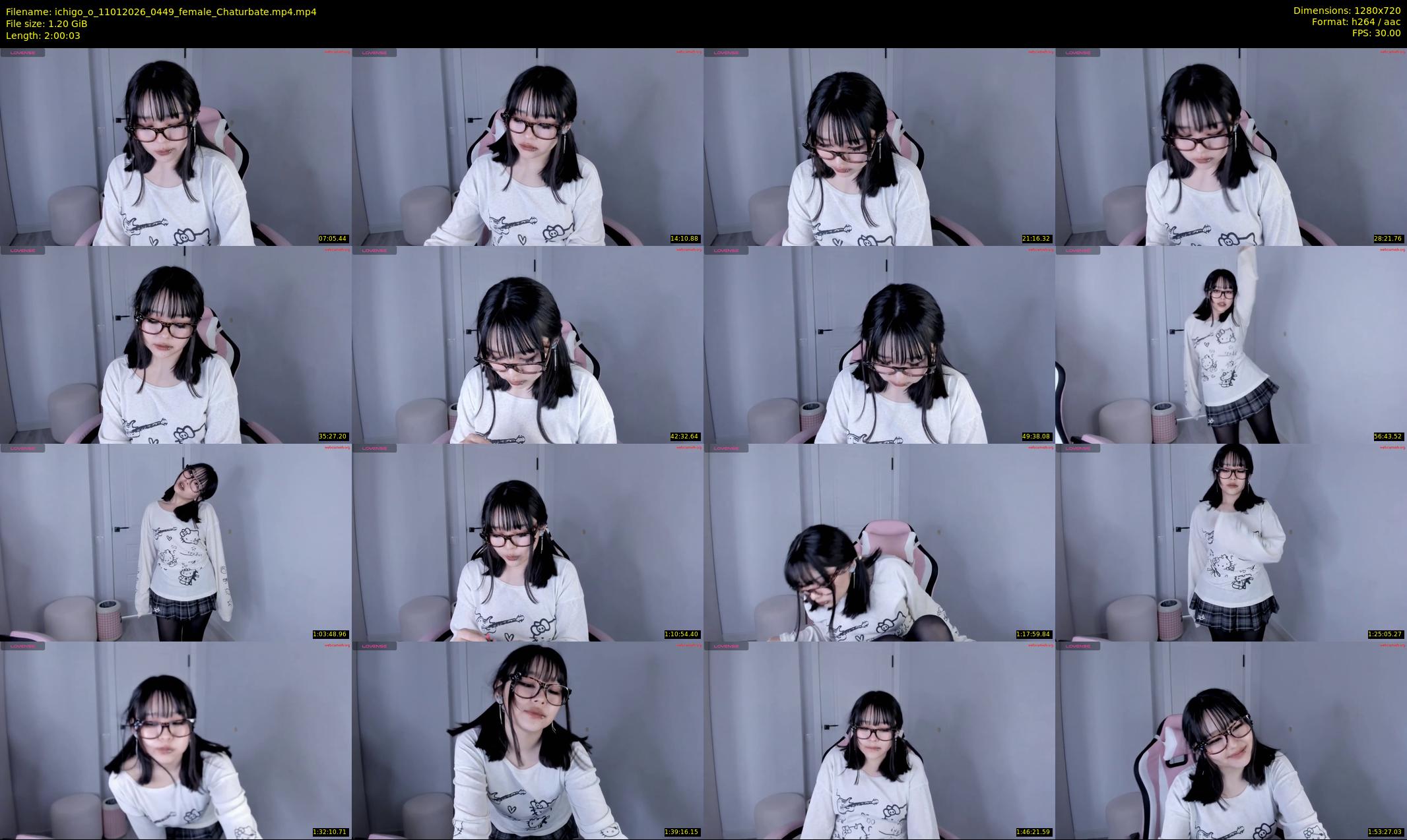 ichigo_o — 121 minute Chaturbate female cam show recording, 720p, Jan 11, 2026