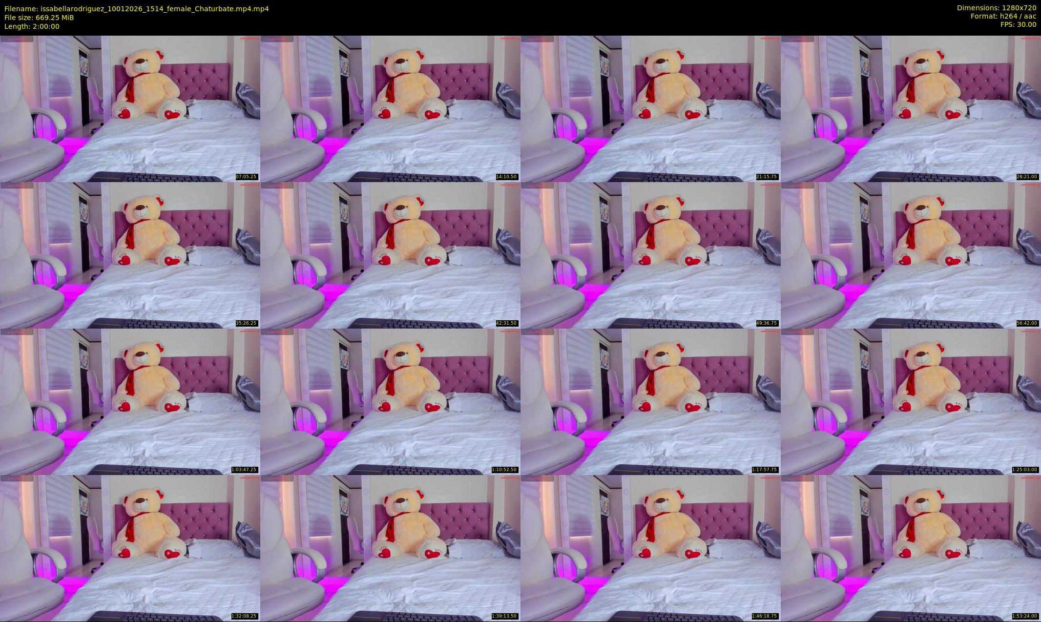 issabellarodriguez — 120 minute Chaturbate female cam show recording, 720p, Jan 10, 2026