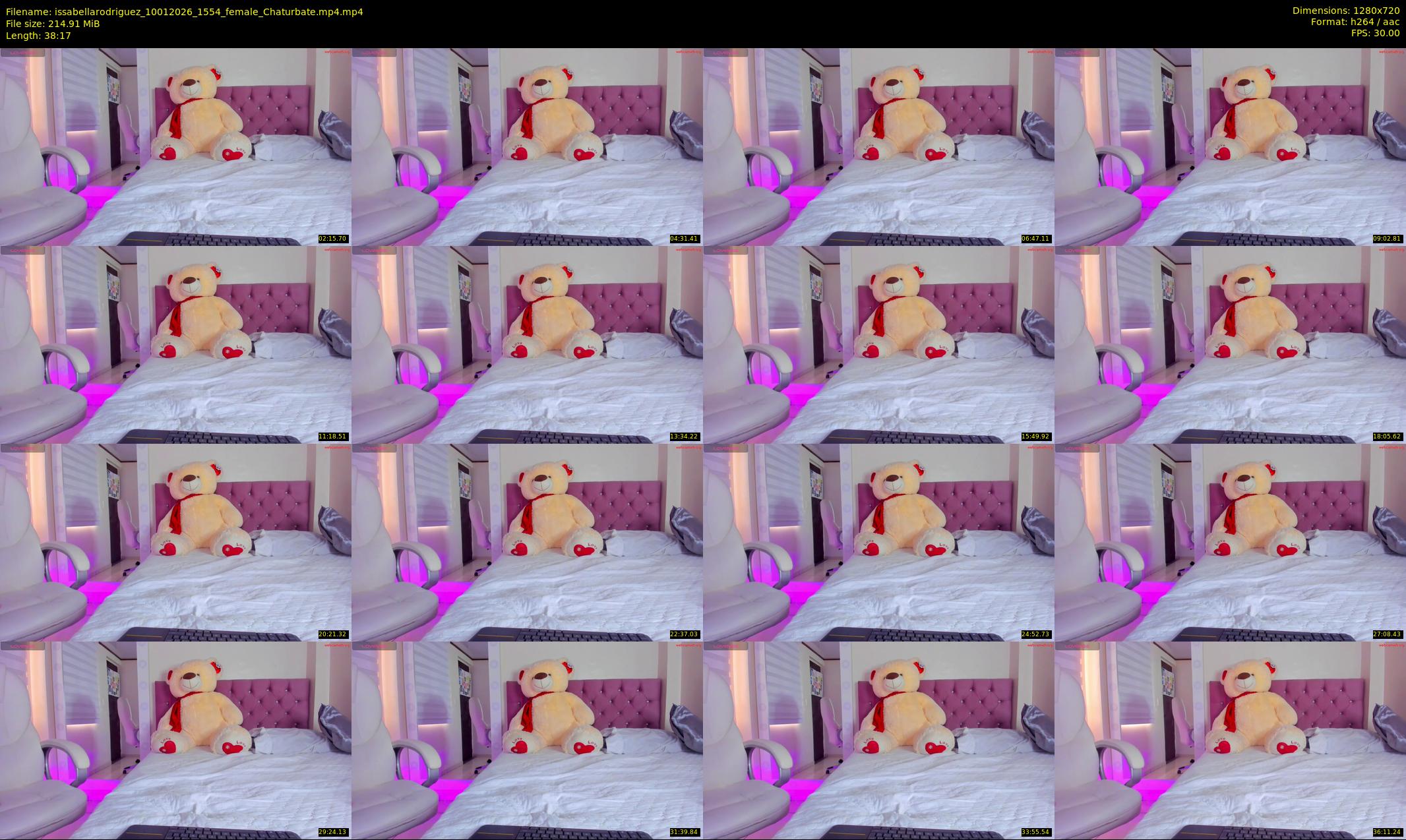 issabellarodriguez — 39 minute Chaturbate female cam show recording, 720p, Jan 10, 2026
