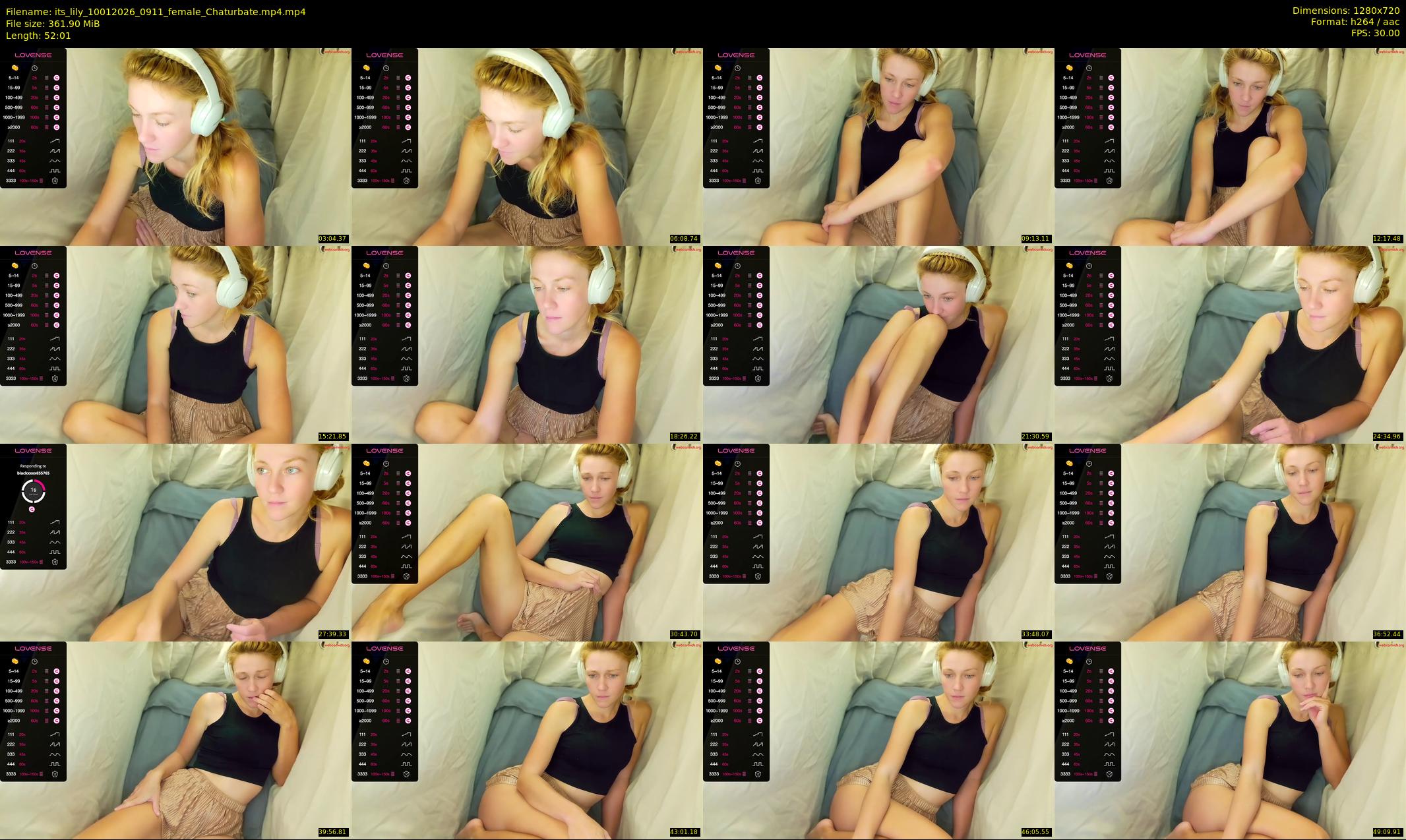 its_lily — 53 minute Chaturbate female cam show recording, 720p, Jan 10, 2026