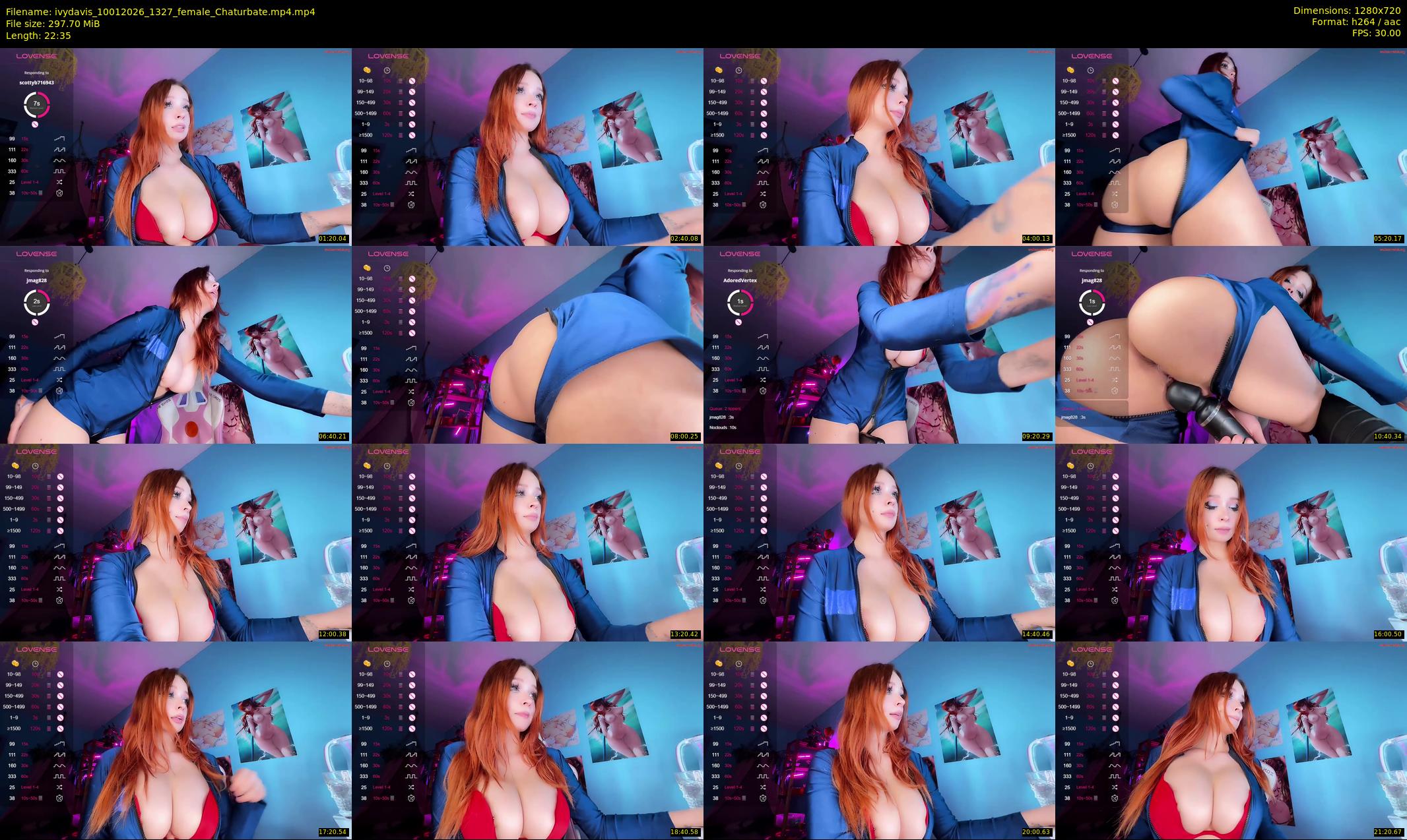 ivydavis — 23 minute Chaturbate female cam show recording, 720p, Jan 10, 2026