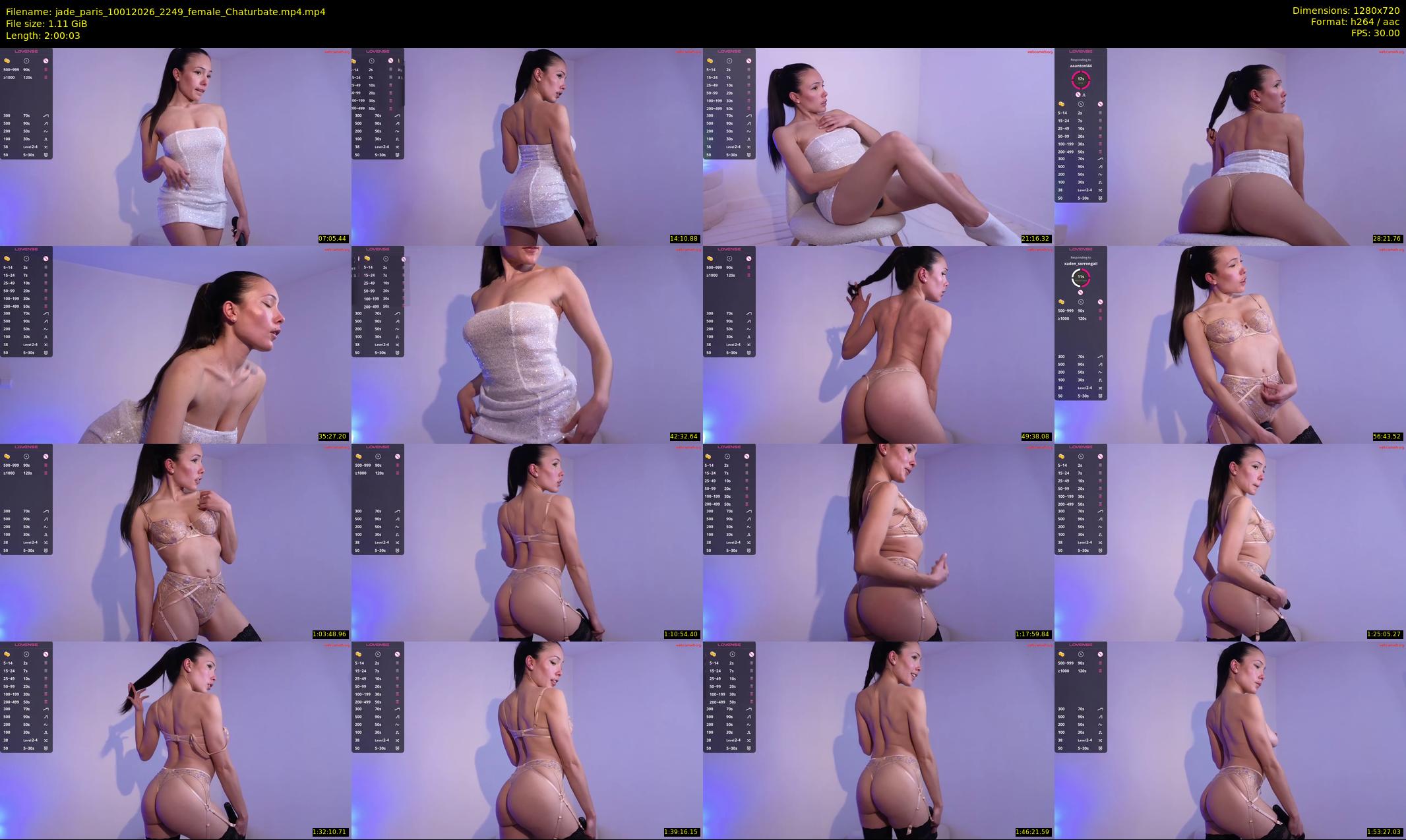 jade_paris — 121 minute Chaturbate female cam show recording, 720p, Jan 10, 2026