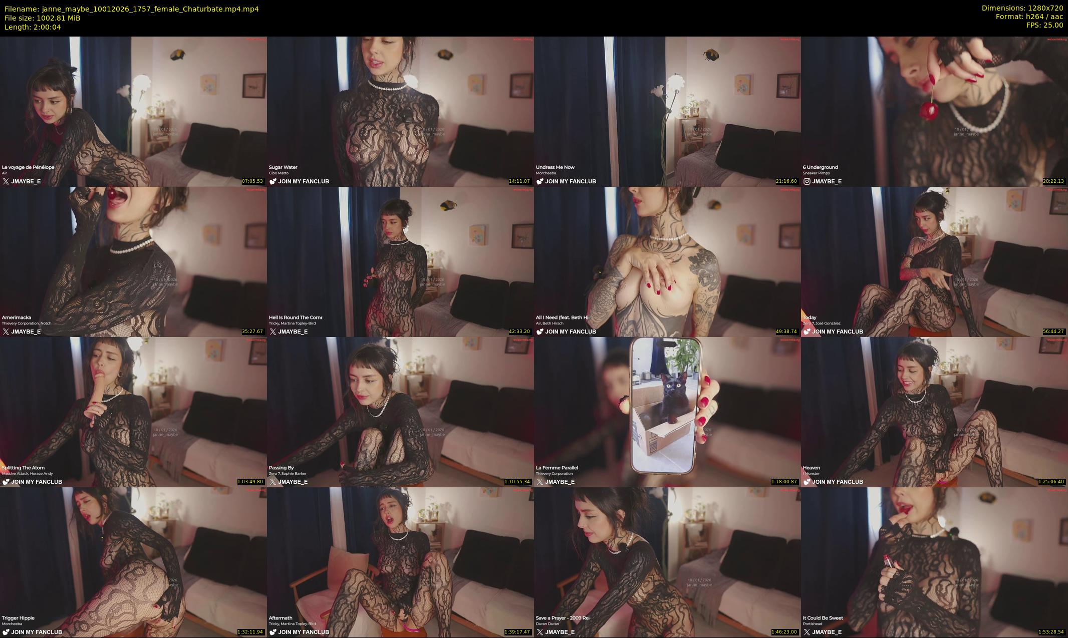 janne_maybe — 121 minute Chaturbate female cam show recording, 720p, Jan 10, 2026